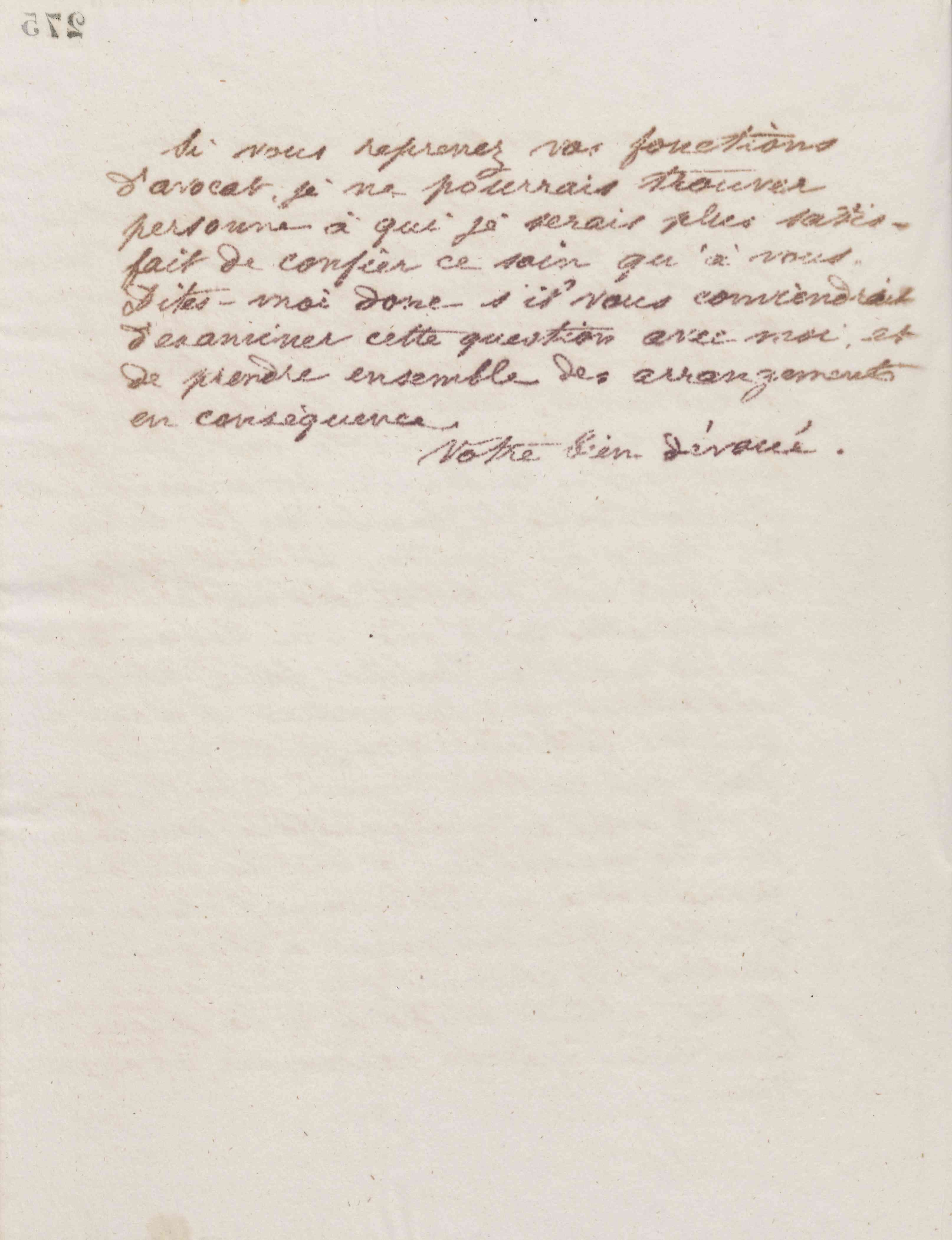 Jean-Baptiste André Godin à Gaston Ganault, 28 février 1876