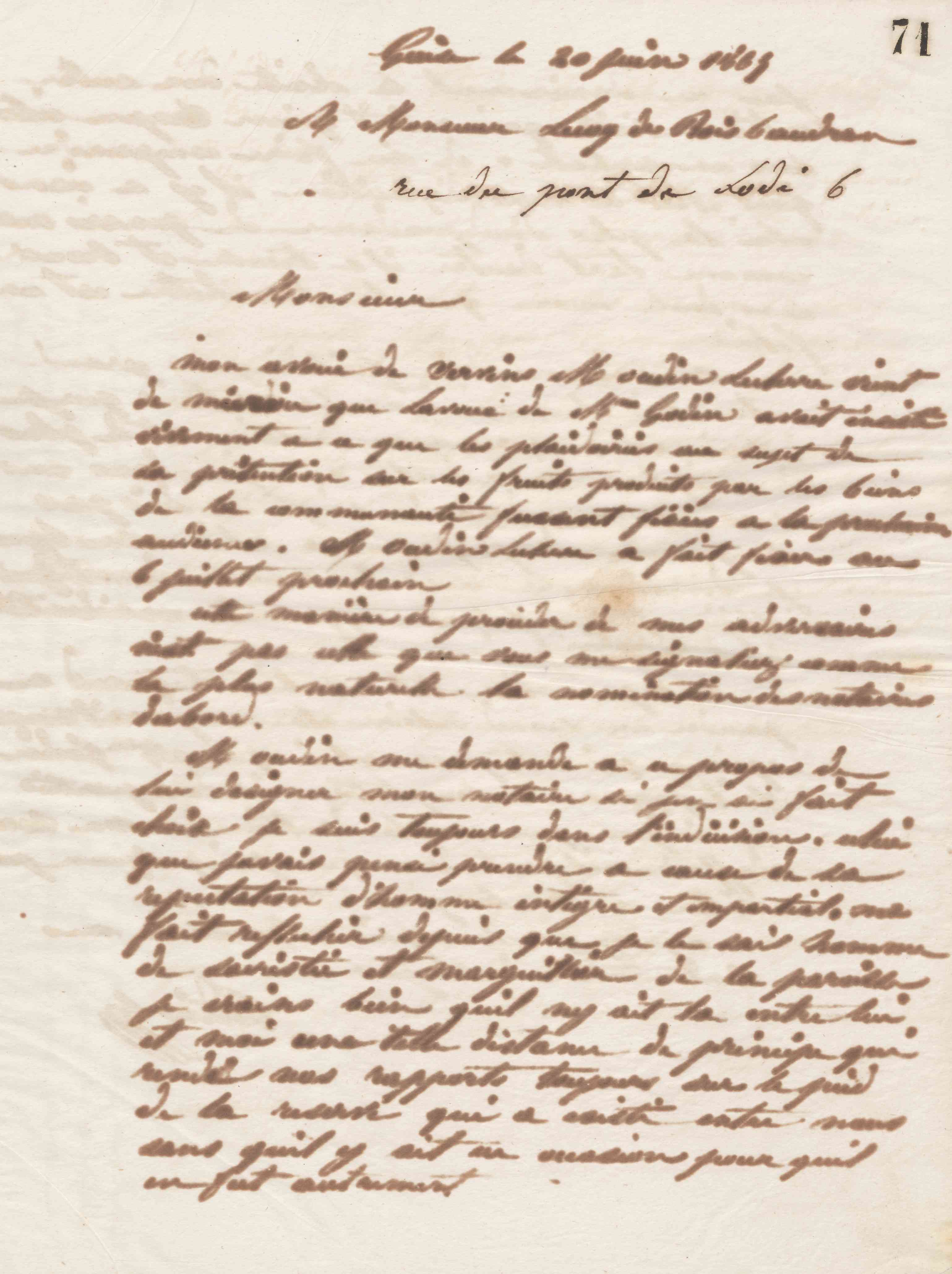 Jean-Baptiste André Godin à André Lecoq de Boisbaudran, 20 juin 1865