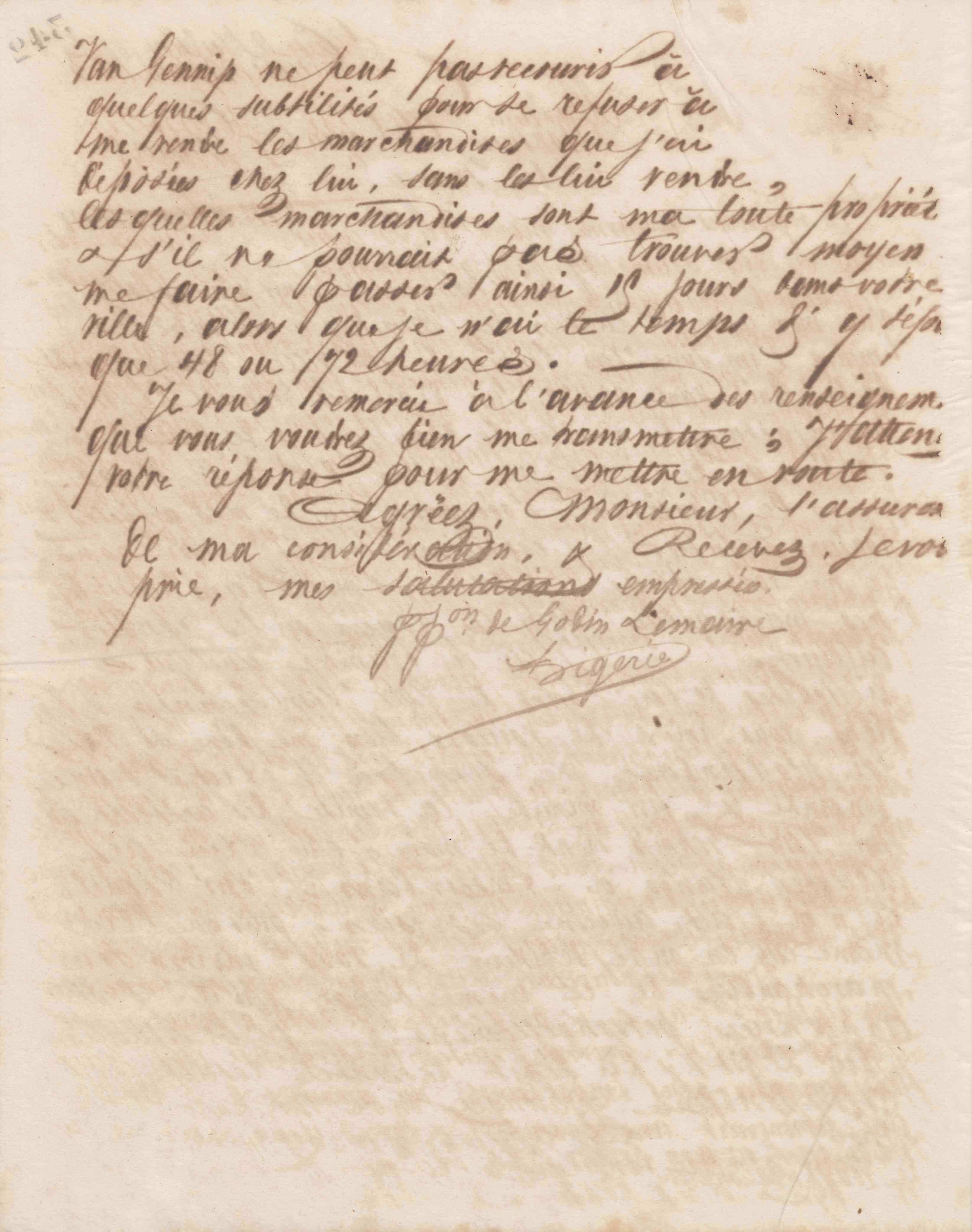 Jean-Baptiste André Godin au consul général de France, 30 juin 1863