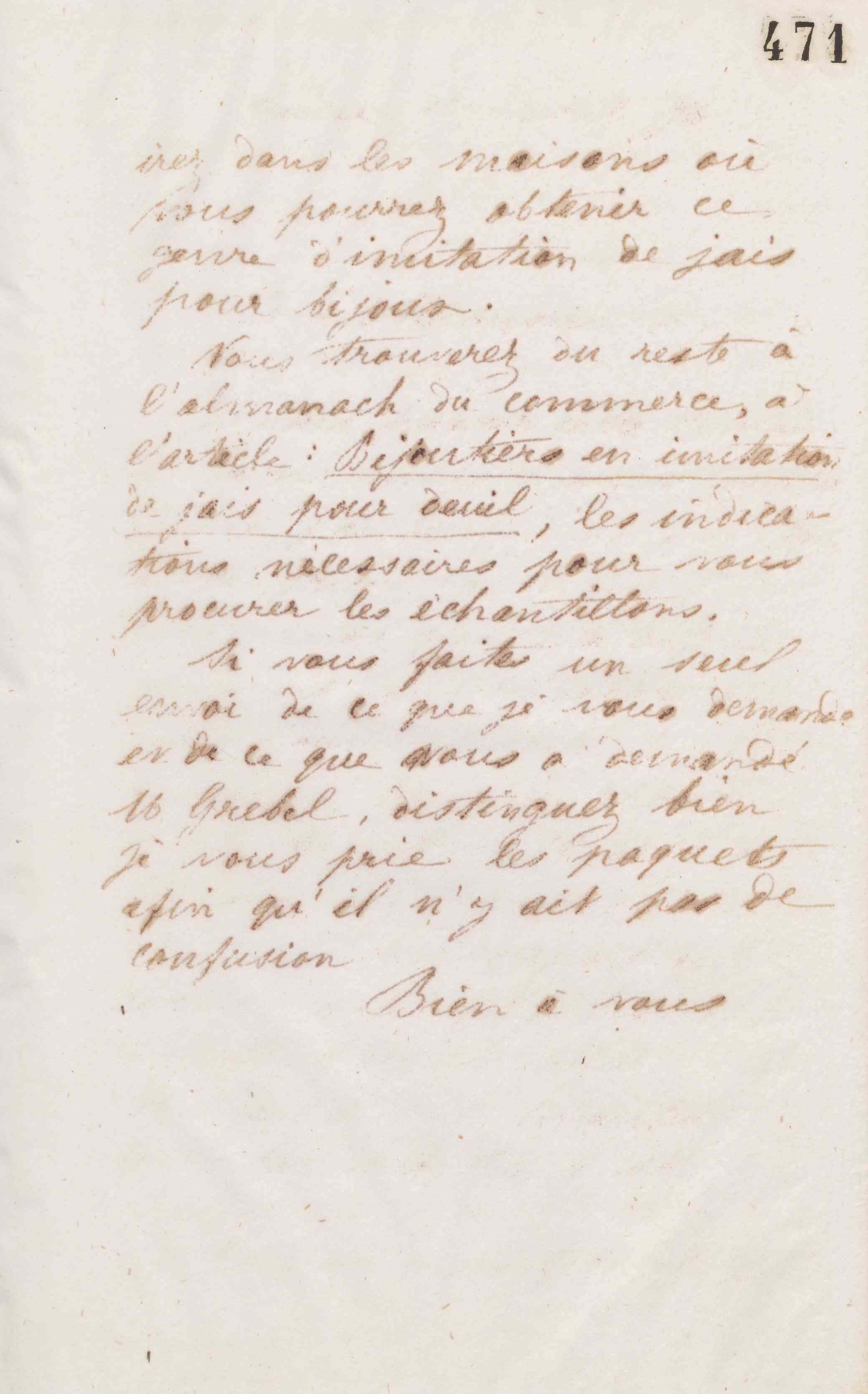 Jean-Baptiste André Godin à Amédée Moret, 11 avril 1874