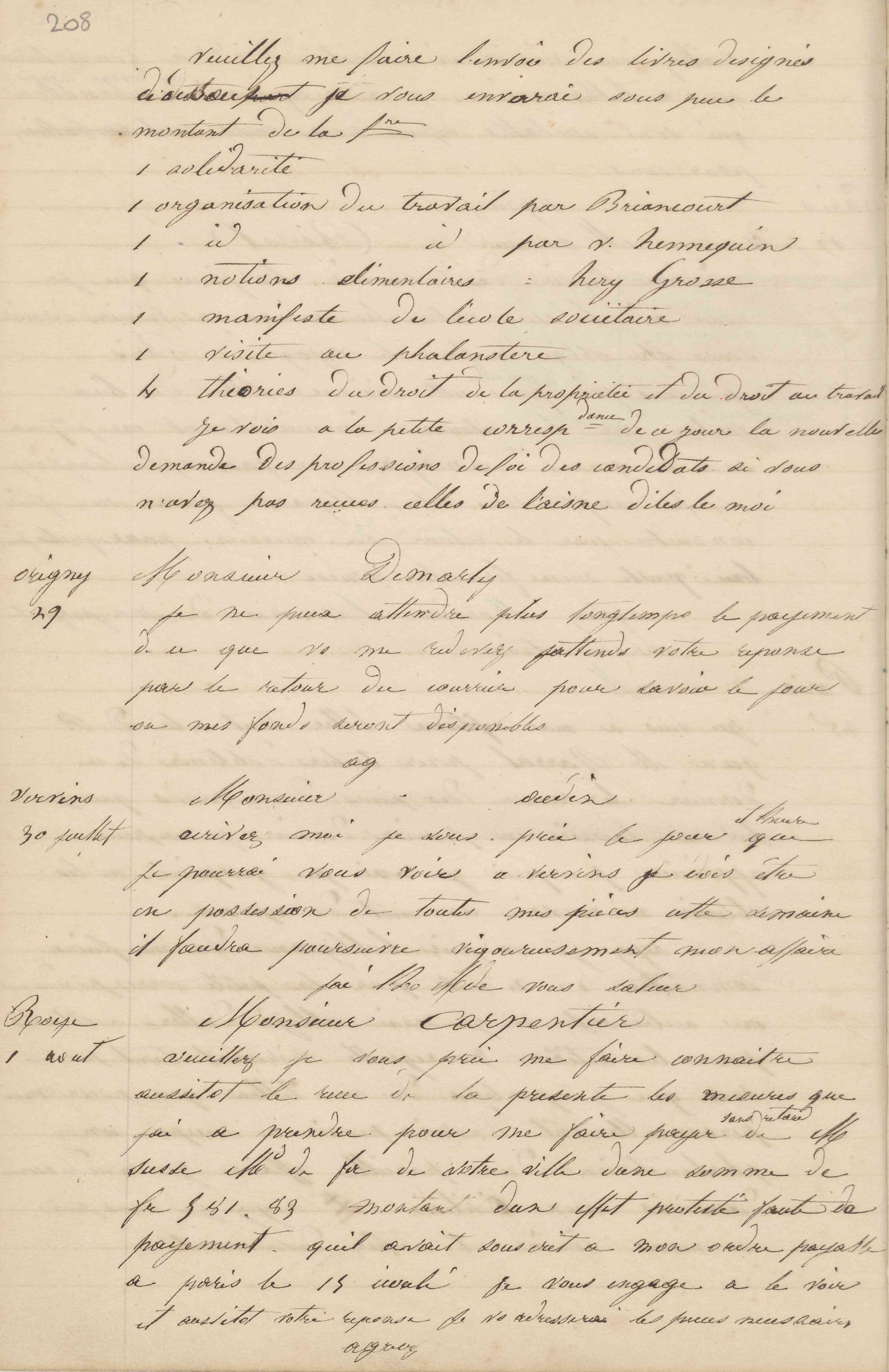 Jean-Baptiste André Godin aux gérants de la Démocratie pacifique, 25 juillet 1848 Jean-Baptiste André Godin aux gérants de la Démocratie pacifique, 25 juillet 1848