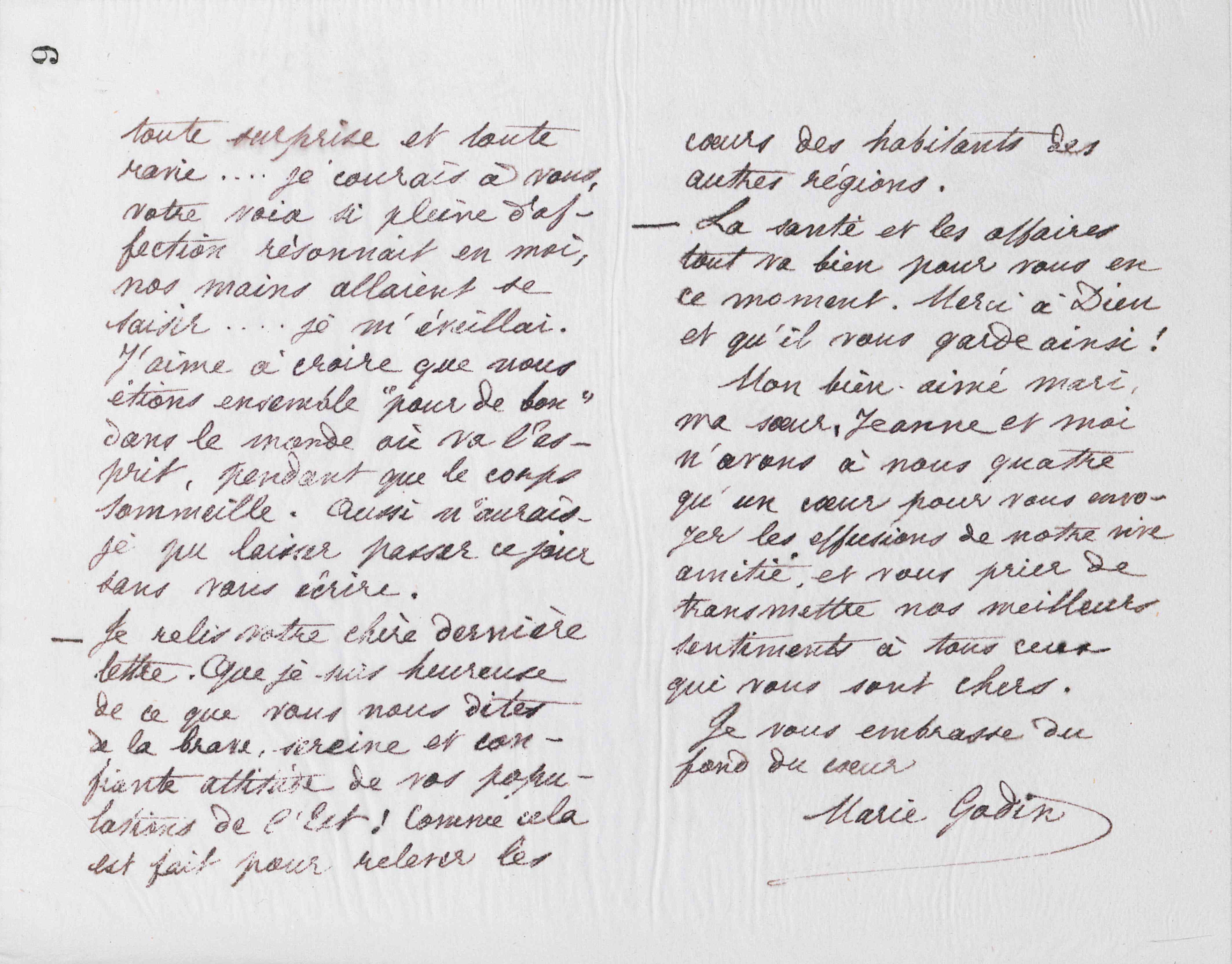 Marie Moret à Alexandre Tisserant, 10 mars 1887