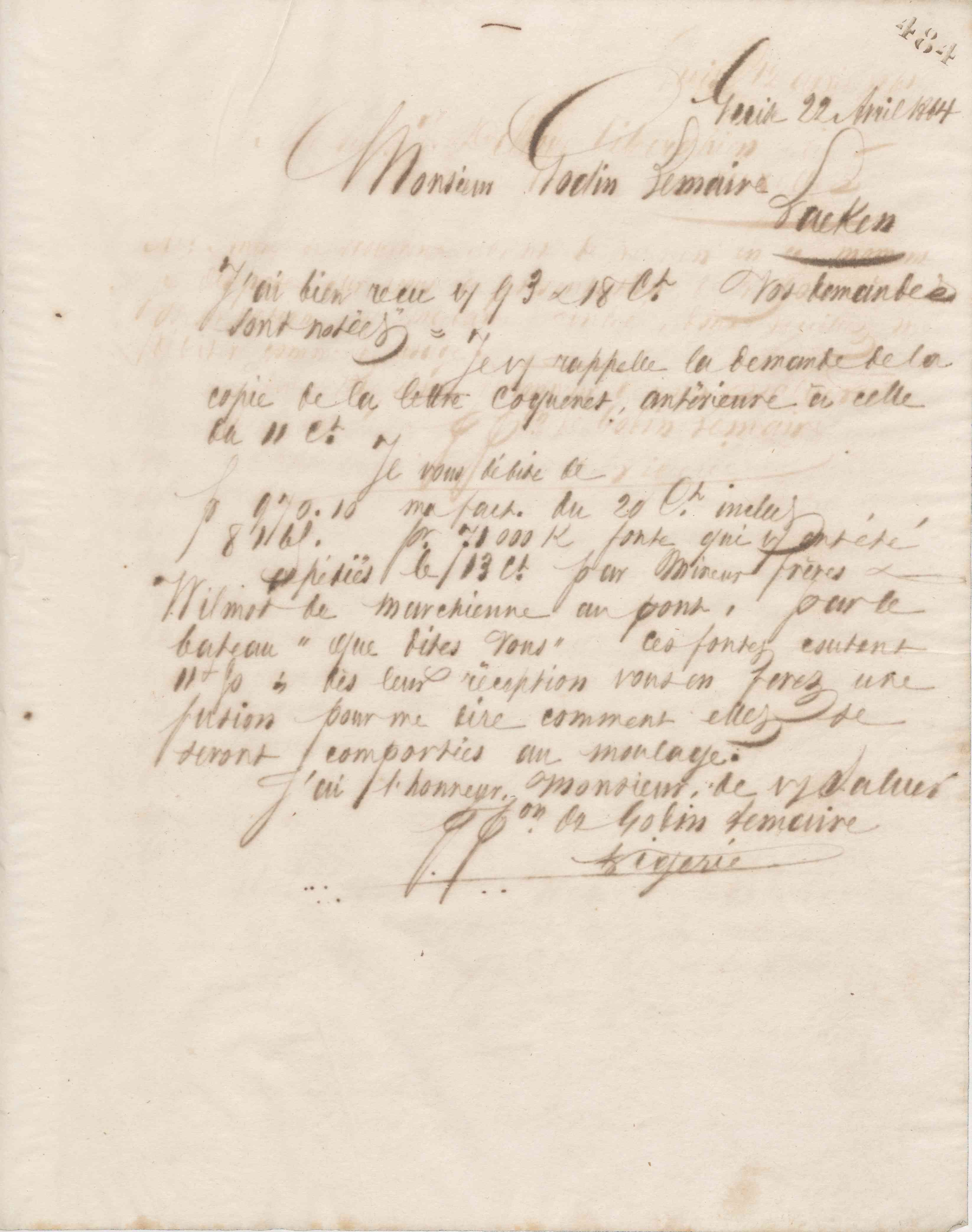 Jean-Baptiste André Godin aux Fonderies et manufactures Godin-Lemaire, 22 avril 1864