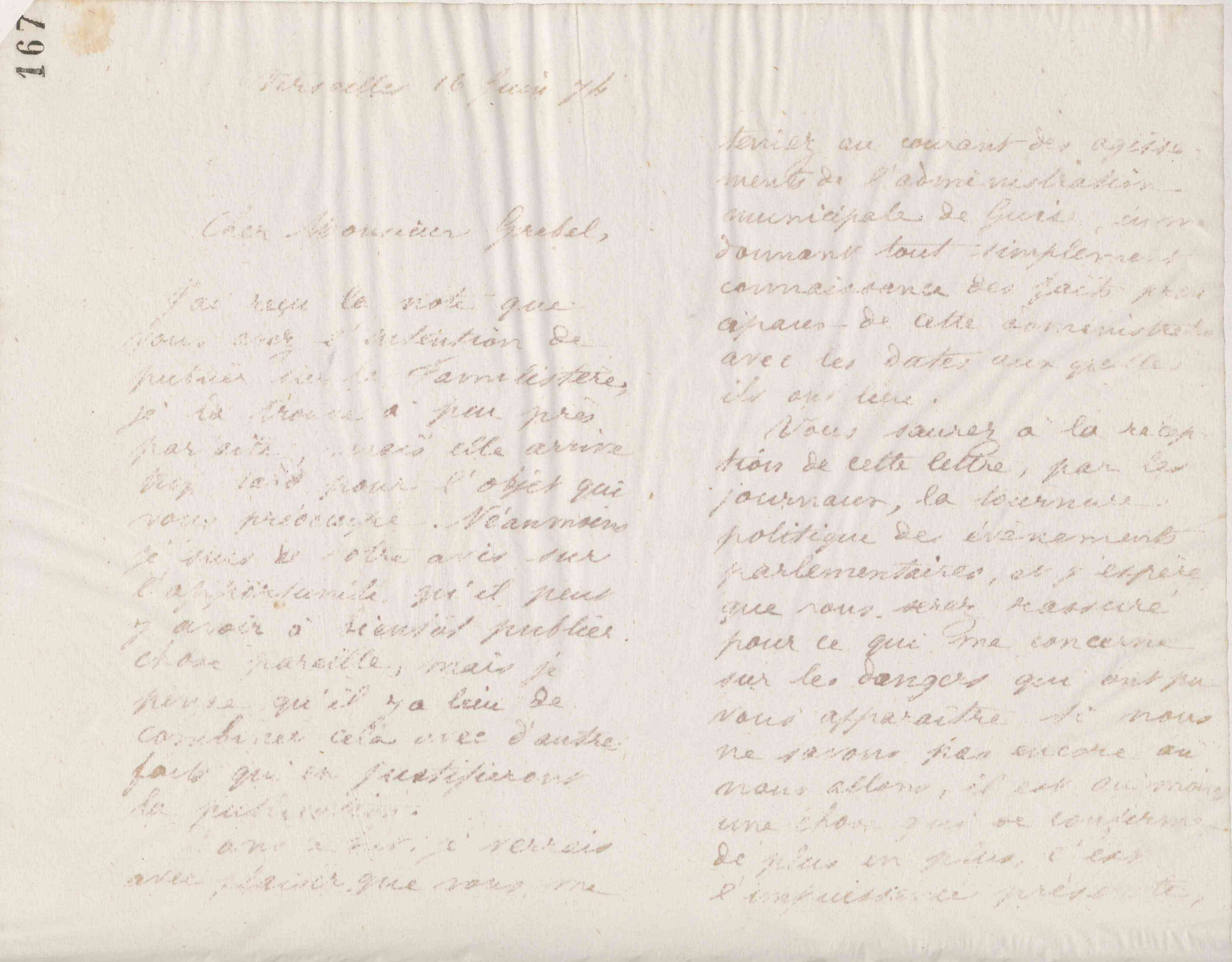 Jean-Baptiste André Godin à Alphonse Grebel, 16 juin 1874