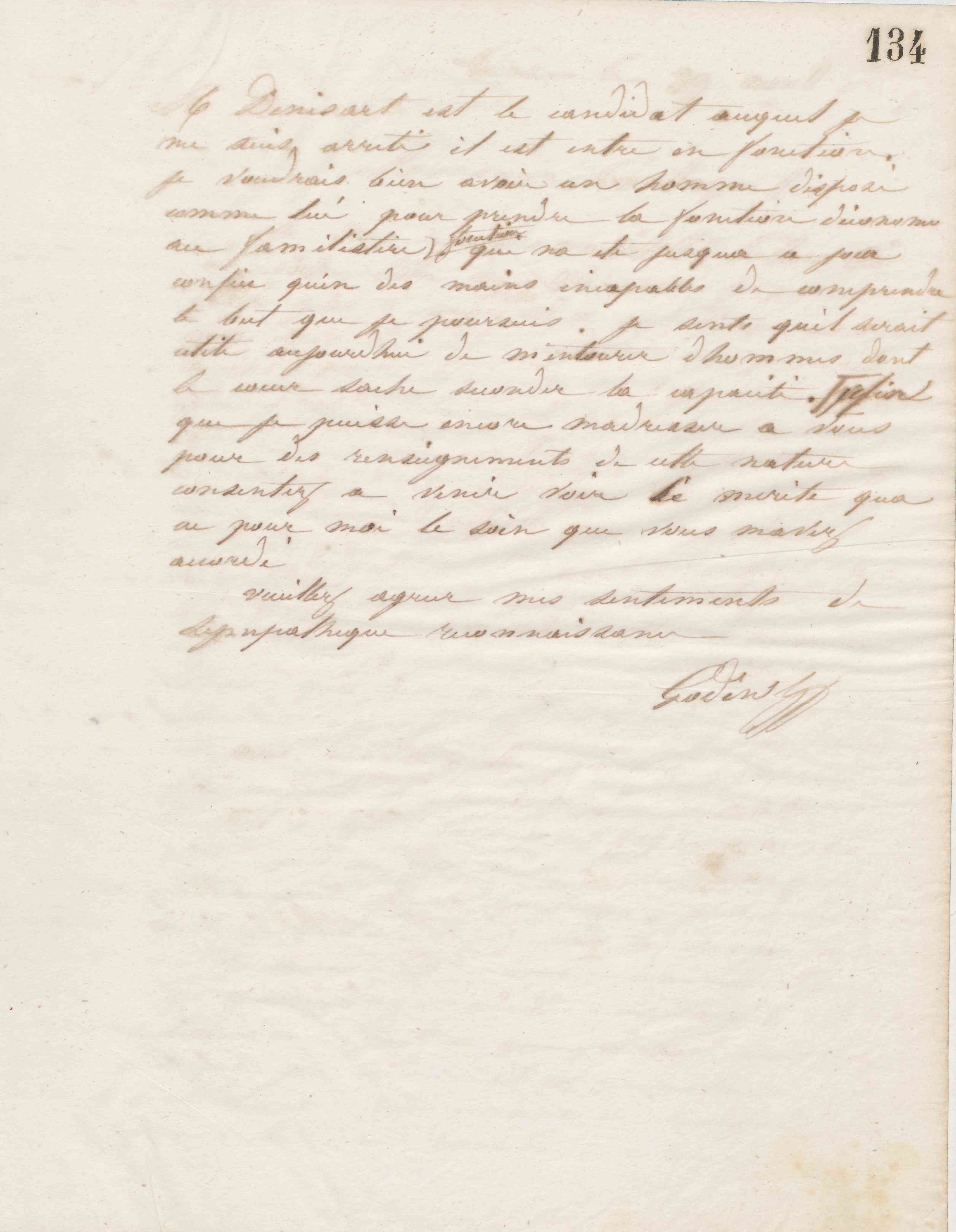 Jean-Baptiste André Godin à monsieur H. Pernet-Vallier, 24 août 1865