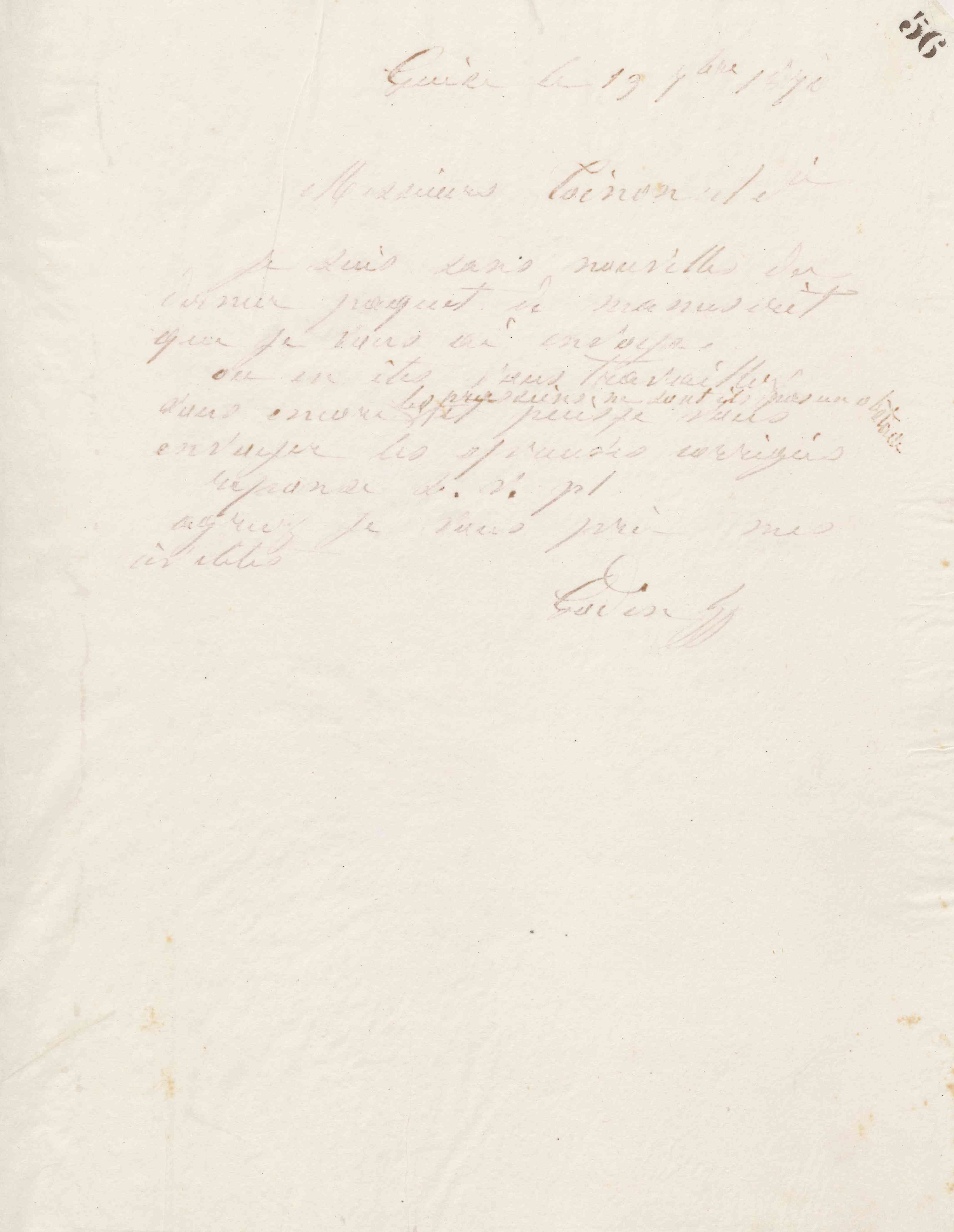 Jean-Baptiste André Godin à L. Toinon et Cie, 19 septembre 1870