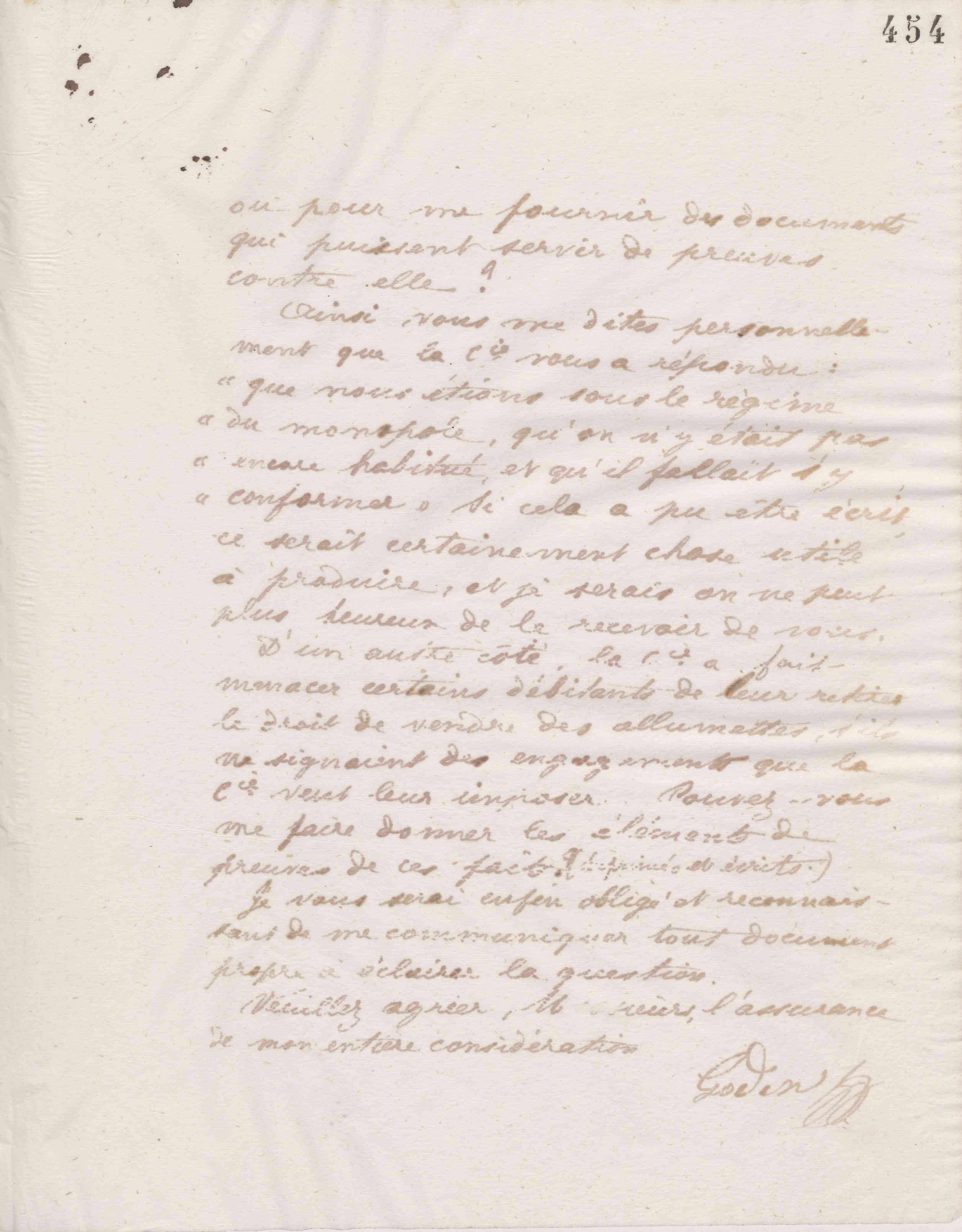 Jean-Baptiste André Godin à Blain-Mariolle et Cie, 24 janvier 1875 Jean-Baptiste André Godin à Blain-Mariolle et Cie, 24 janvier 1875