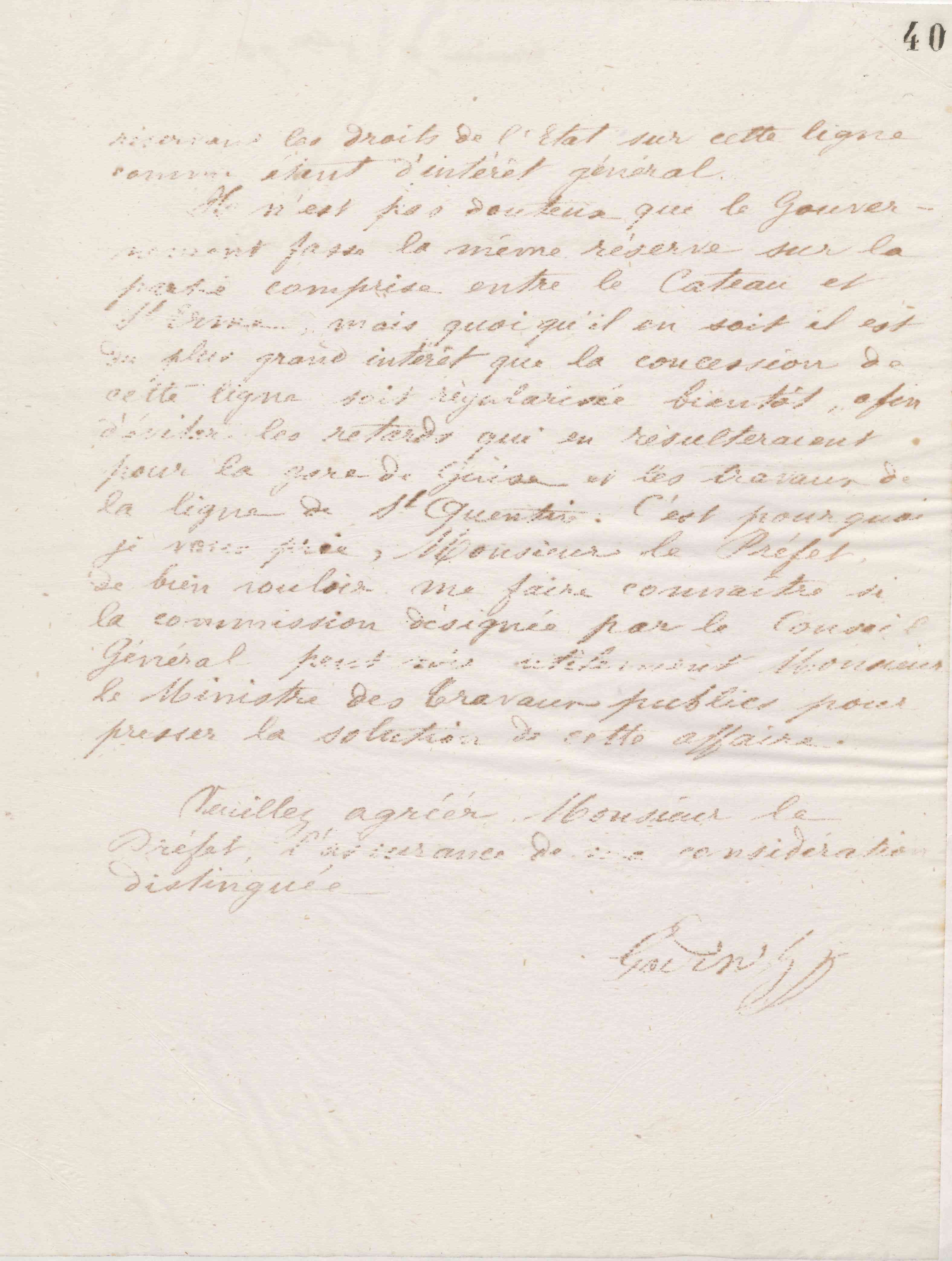 Jean-Baptiste André Godin au préfet de l'Aisne, 5 octobre 1873 Jean-Baptiste André Godin au préfet de l'Aisne, 5 octobre 1873