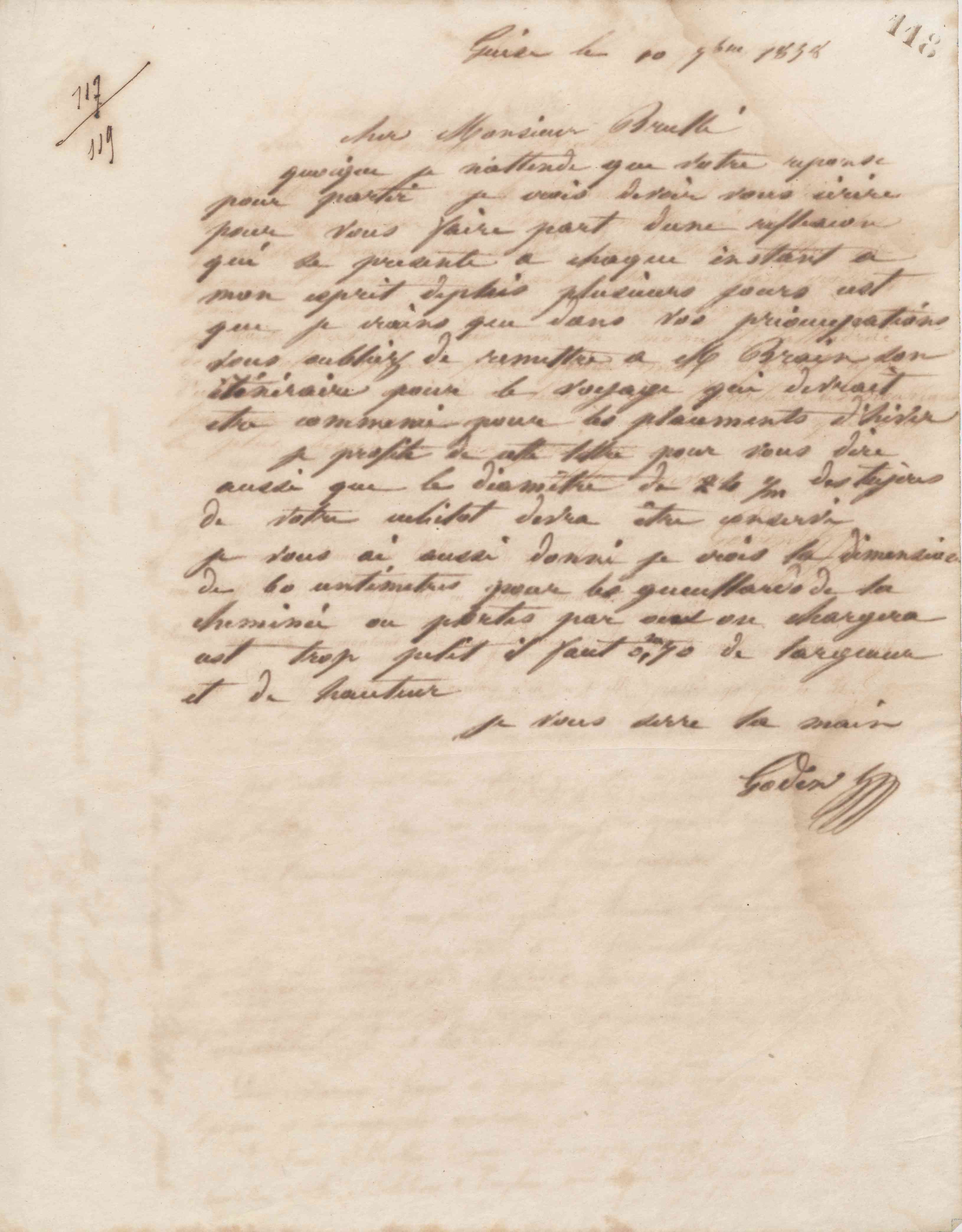 Jean-Baptiste André Godin à Alexandre Brullé, 10 septembre 1858