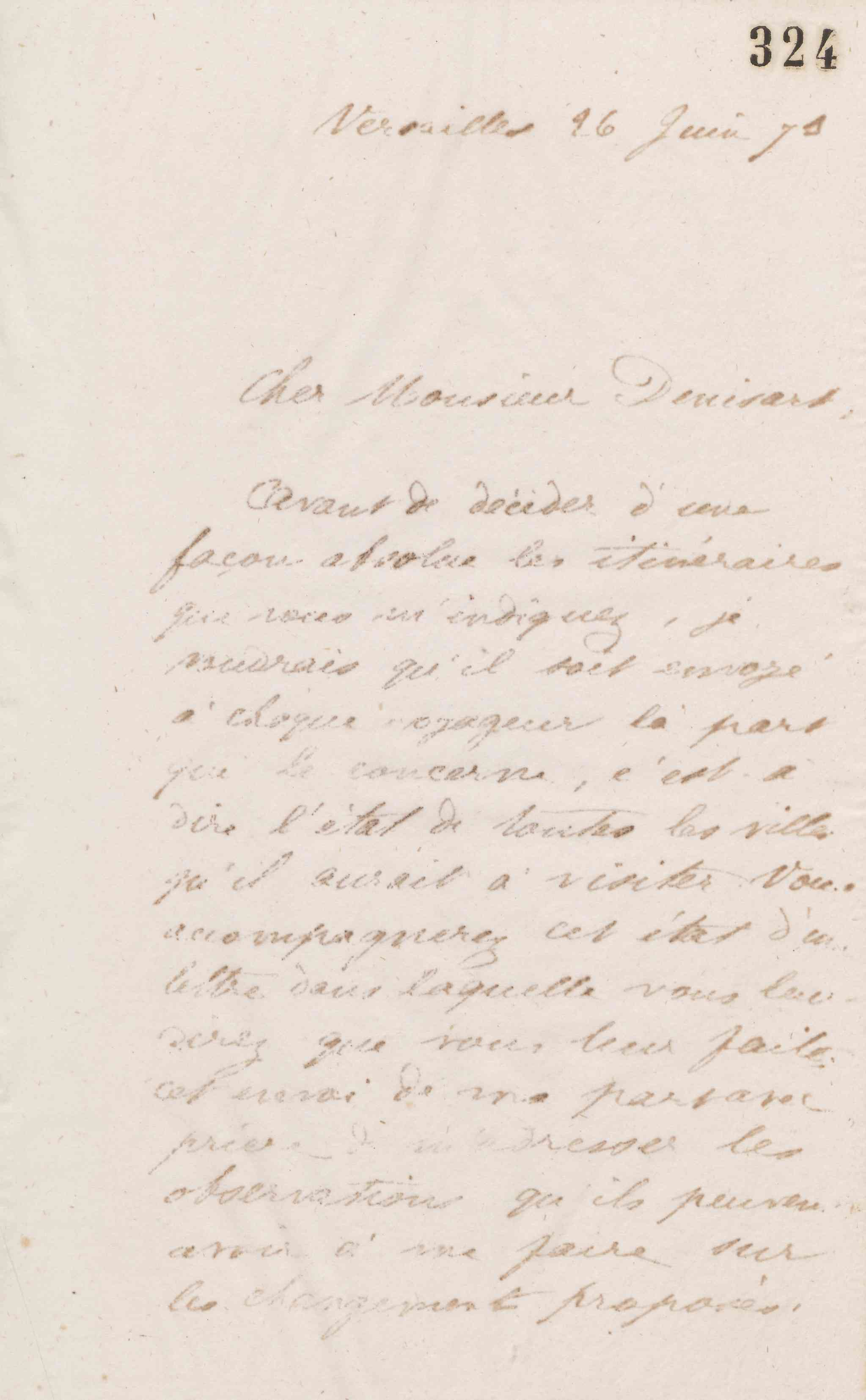 Jean-Baptiste André Godin à Alfred Denisart, 26 juin 1873