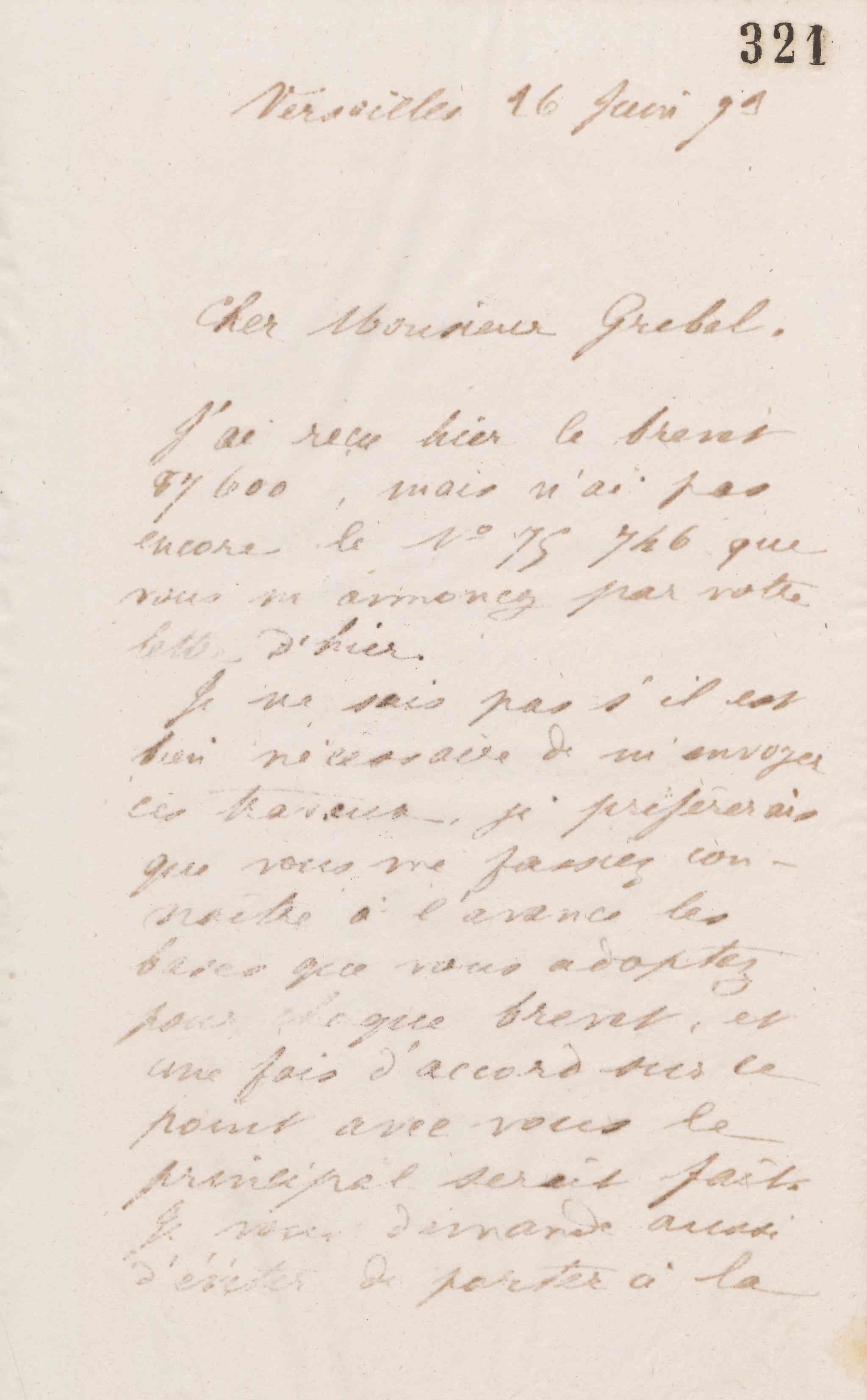 Jean-Baptiste André Godin à Alphonse Grebel, 26 juin 1873