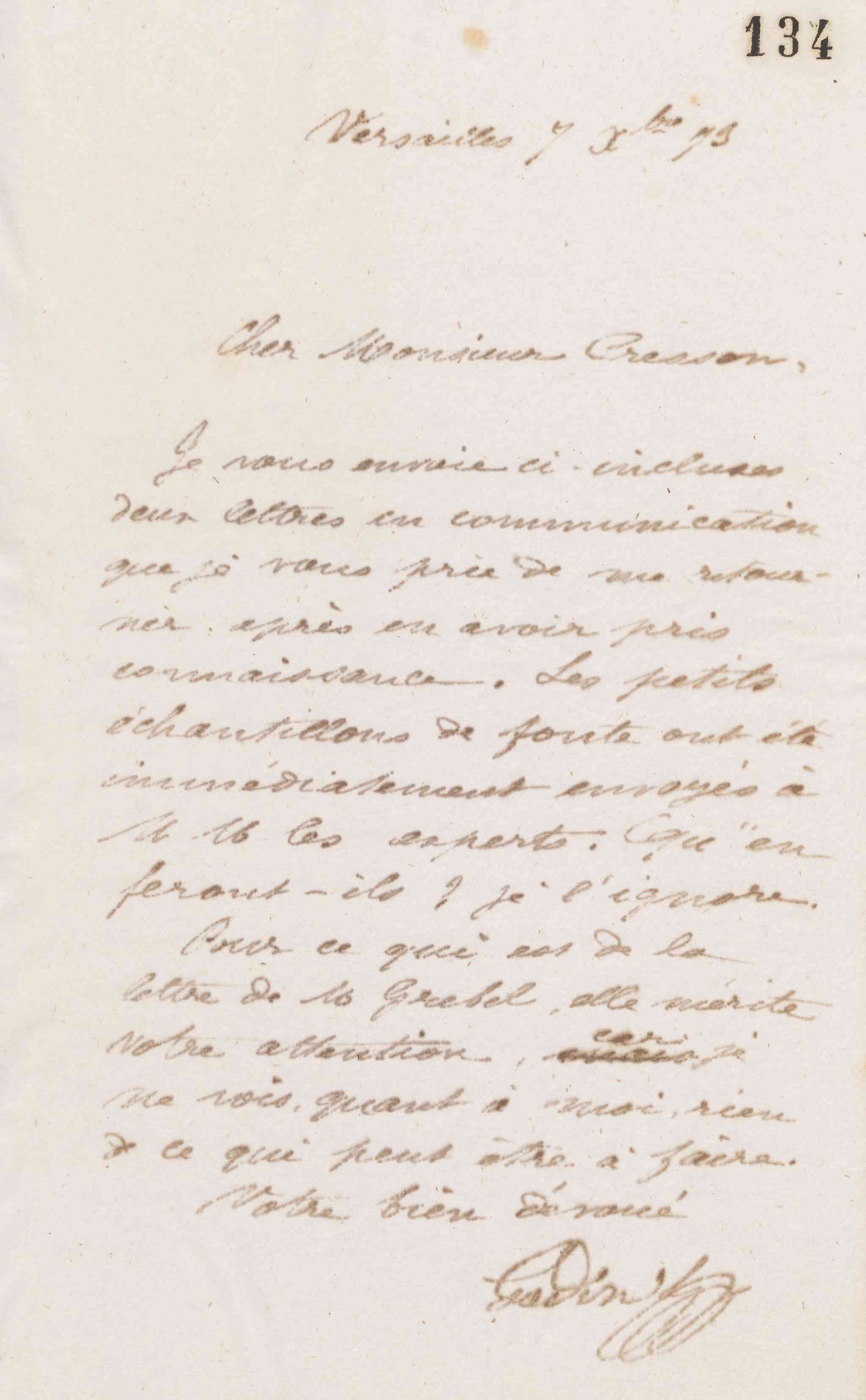 Jean-Baptiste André Godin à Guillaume Ernest Cresson, 7 décembre 1873