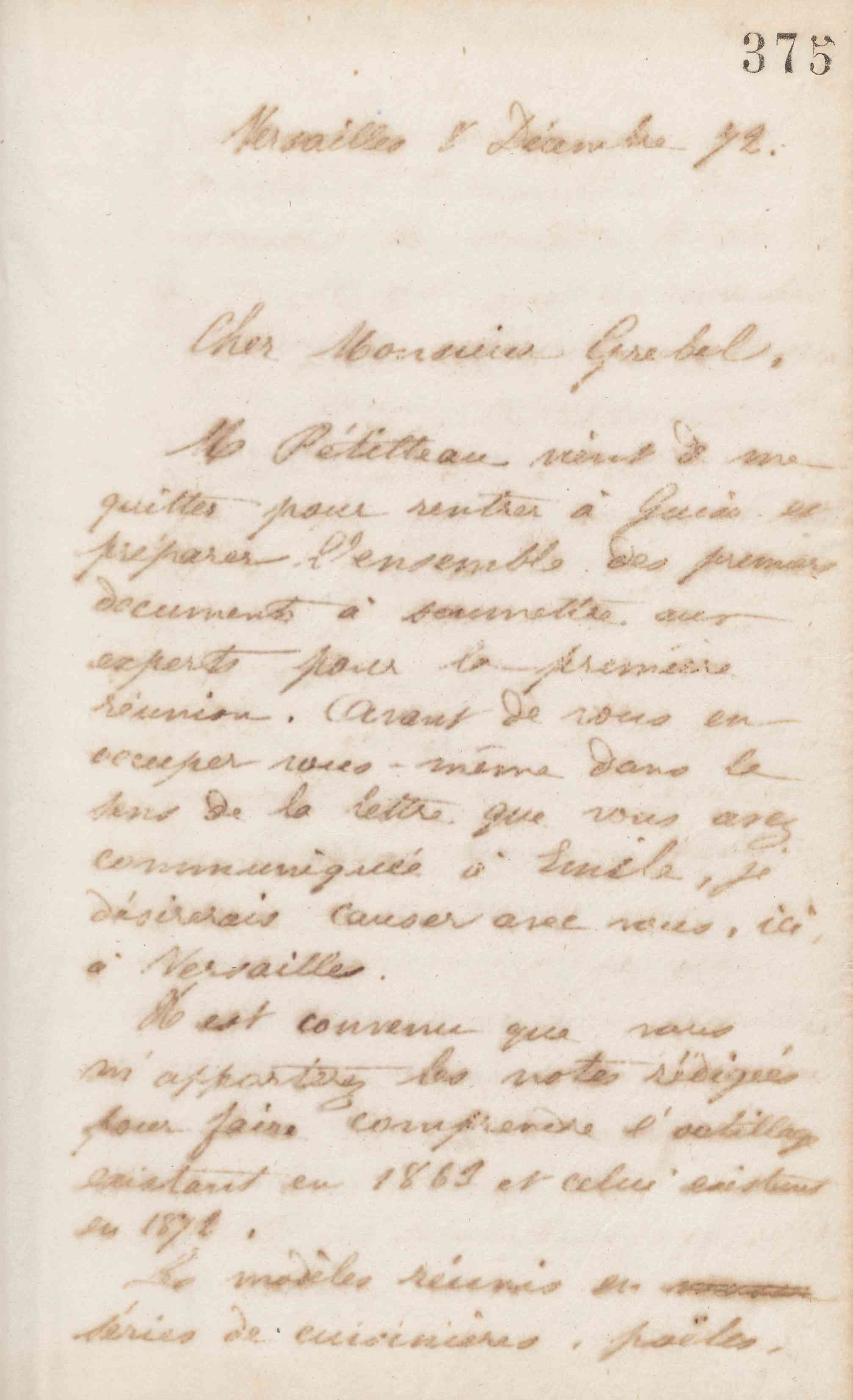 Jean-Baptiste André Godin à Alphonse Grebel, 8 décembre 1872
