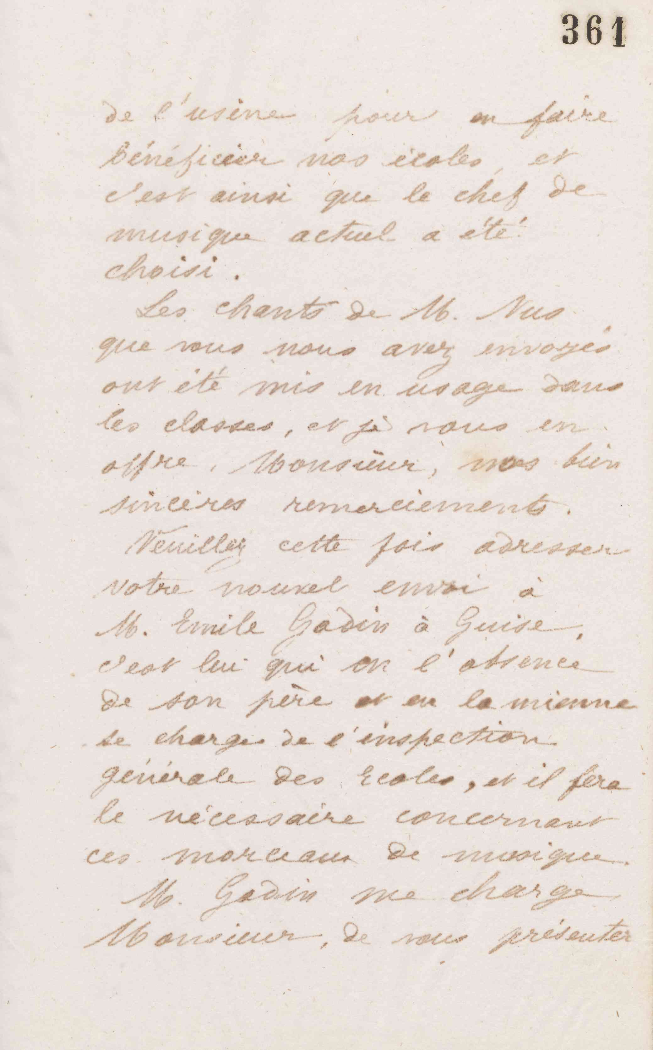 Marie Moret à Joseph-François-Marie Pouliquen, 19 février 1874