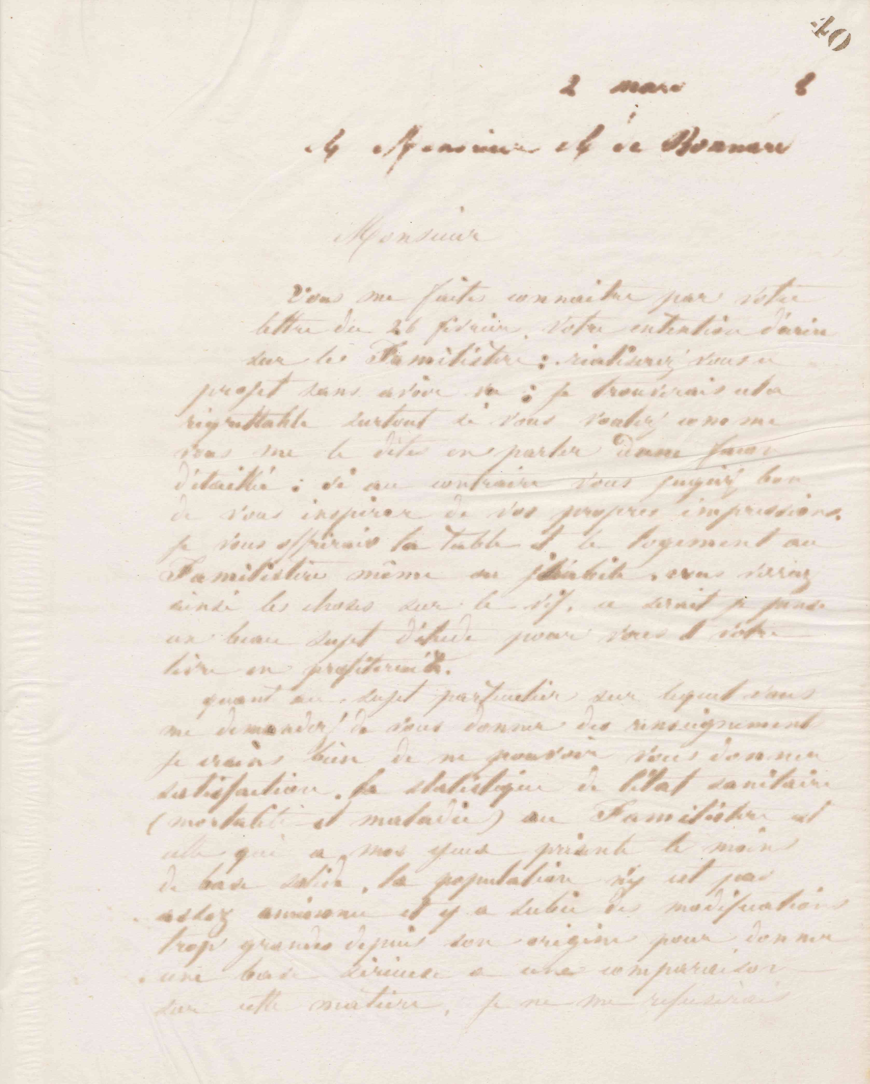 Jean-Baptiste André Godin à Arthur de Bonnard, 2 mars 1868