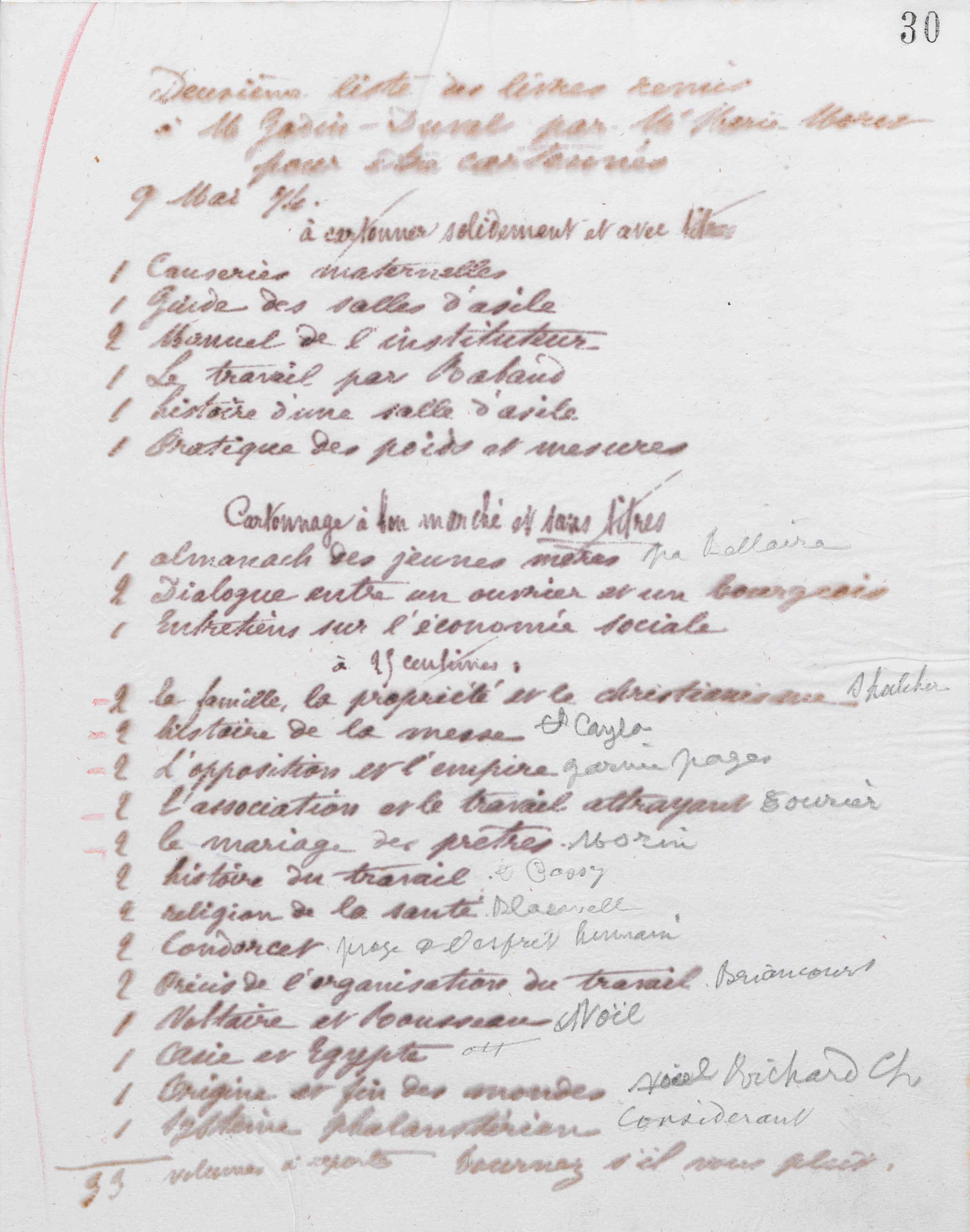 Marie Moret à Jean-Baptiste Godin-Duval, 9 mai 1874