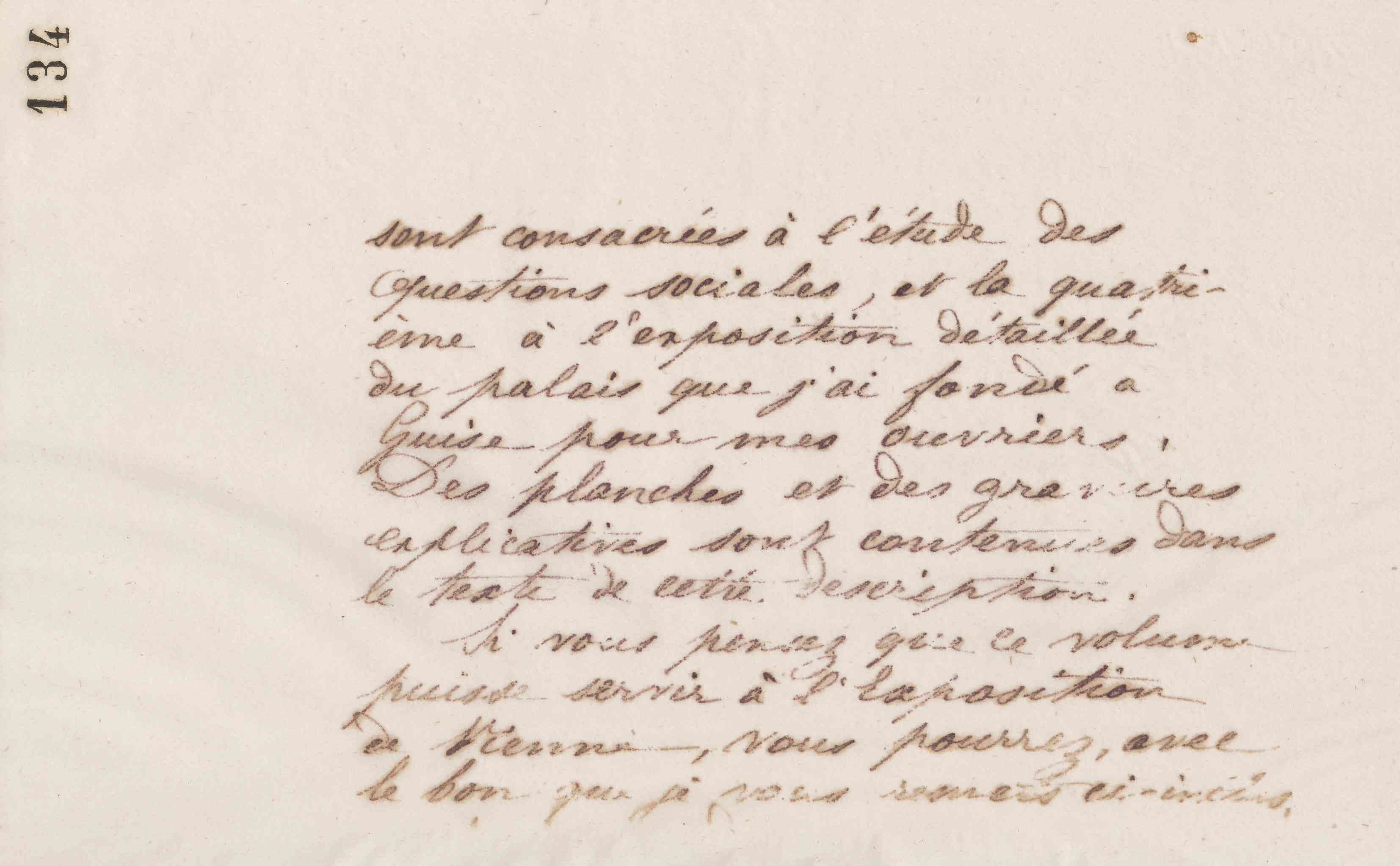 Jean-Baptiste André Godin au Commissaire général de la section française de l'Exposition universelle de Vienne (1873), 11 mars 1873