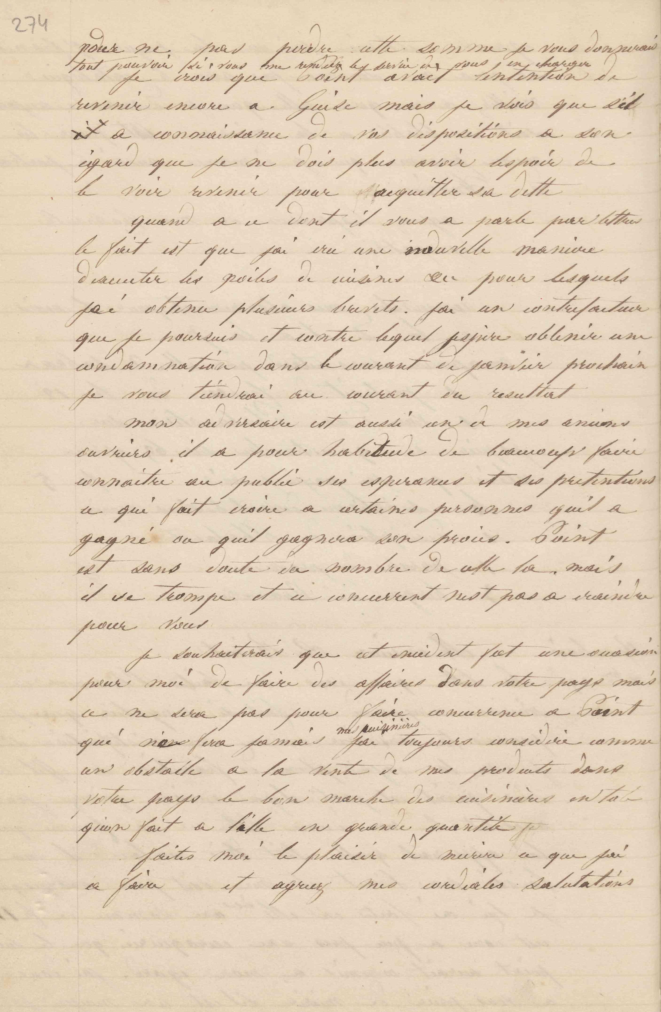 Jean-Baptiste André Godin à monsieur Ad. Binet, 29 décembre 1848 Jean-Baptiste André Godin à monsieur Ad. Binet, 29 décembre 1848