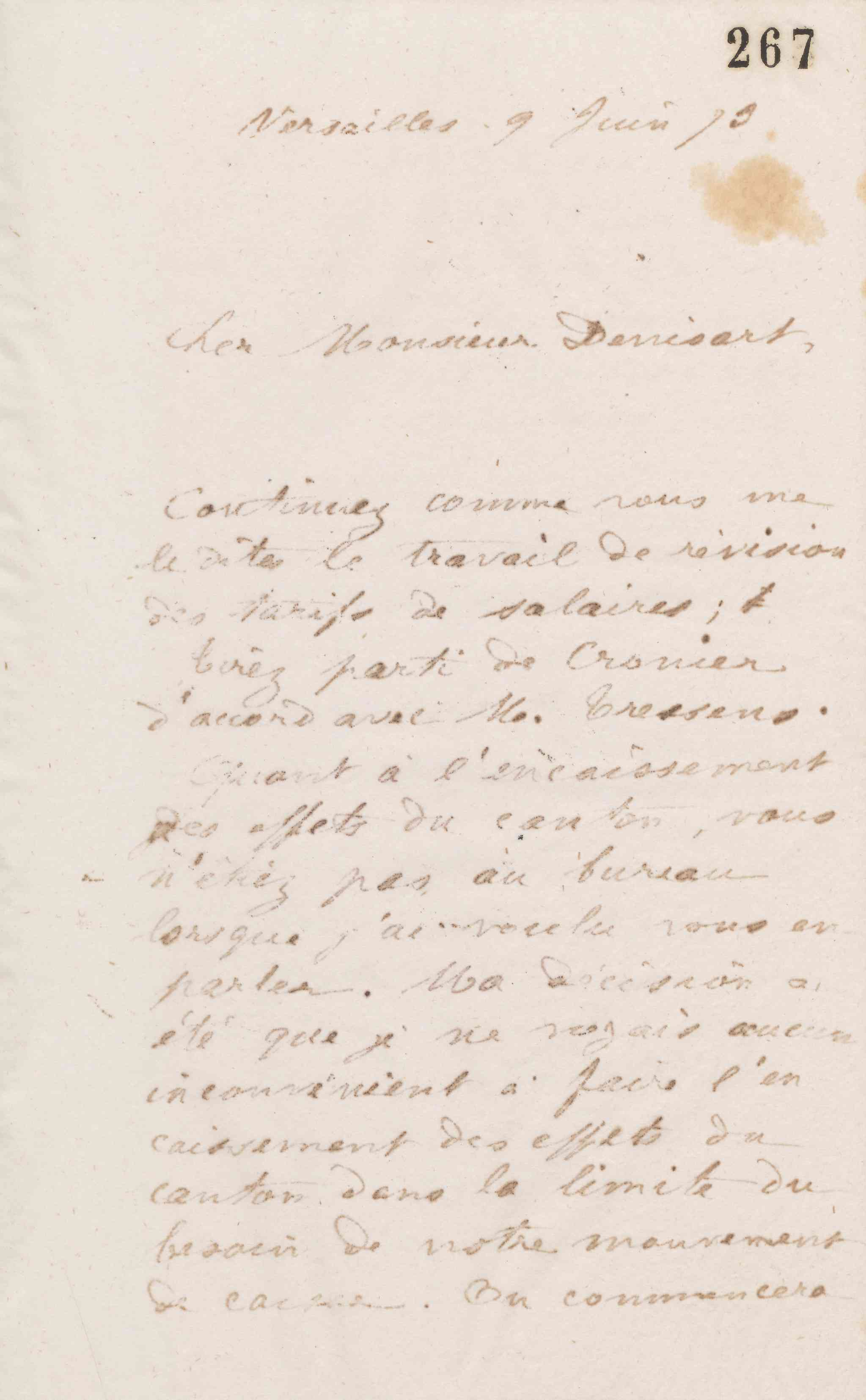 Jean-Baptiste André Godin à Alfred Denisart, 9 juin 1873