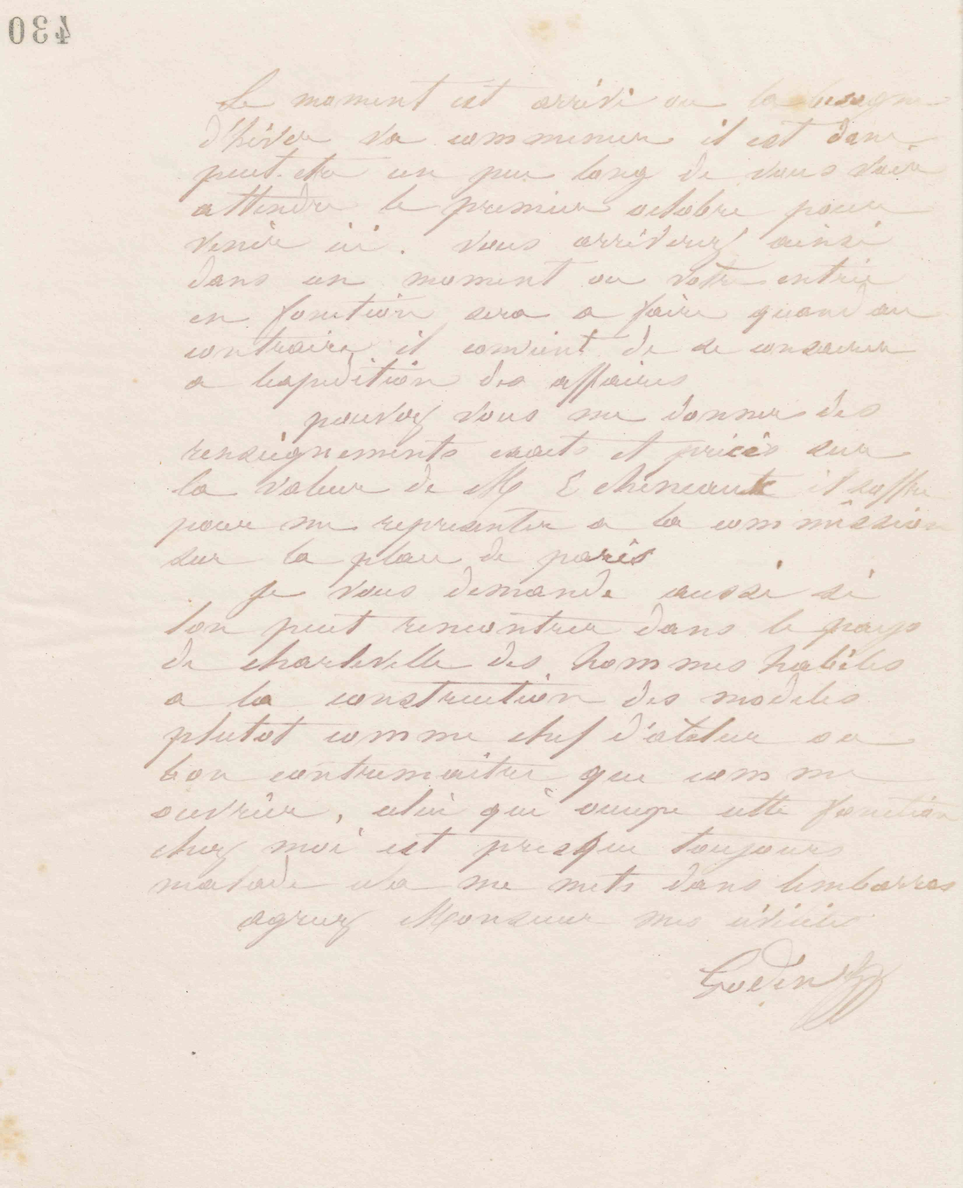 Jean-Baptiste André Godin à Edmond Thiébault, 10 septembre 1869