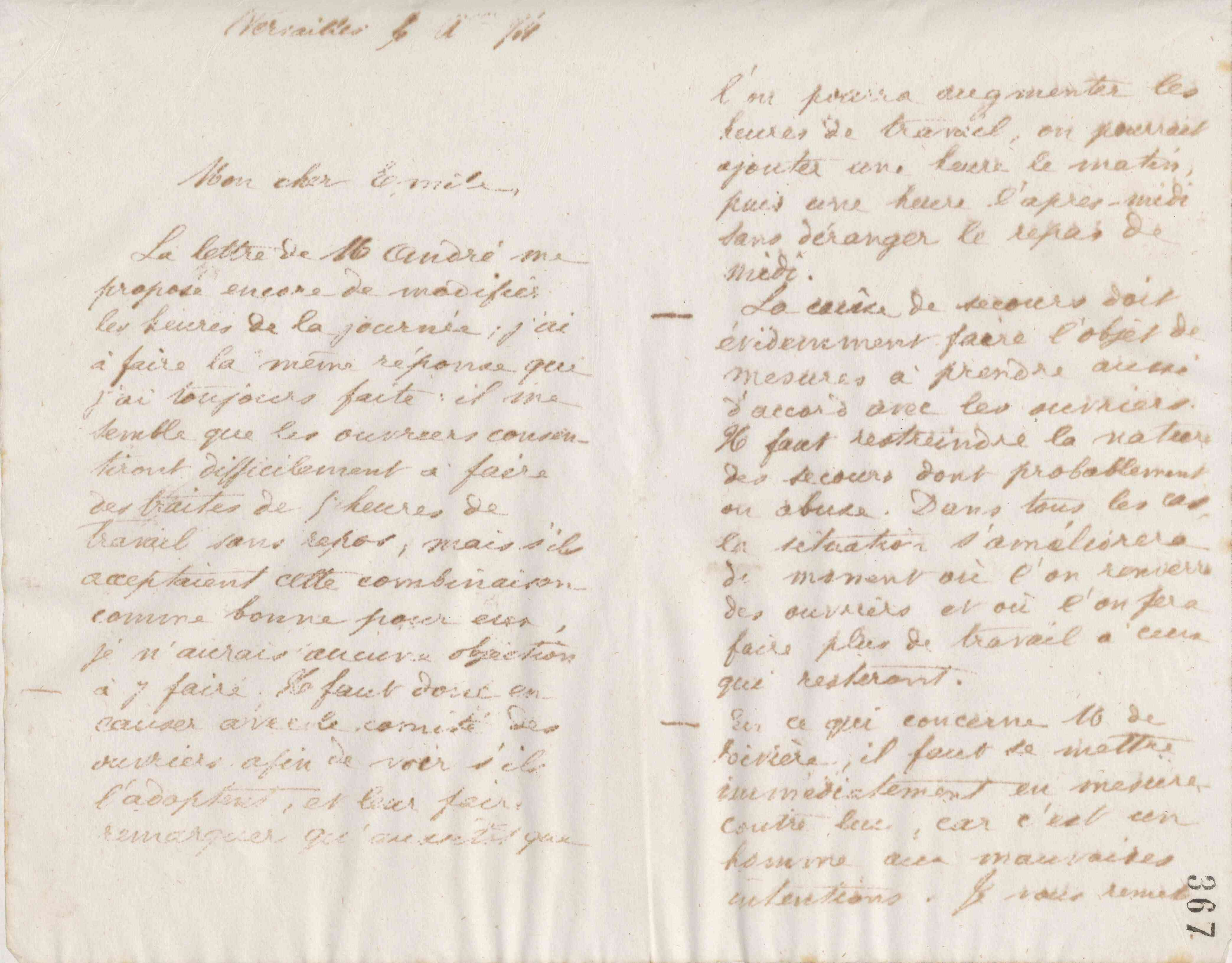 Jean-Baptiste André Godin à Émile Godin, 4 décembre 1874
