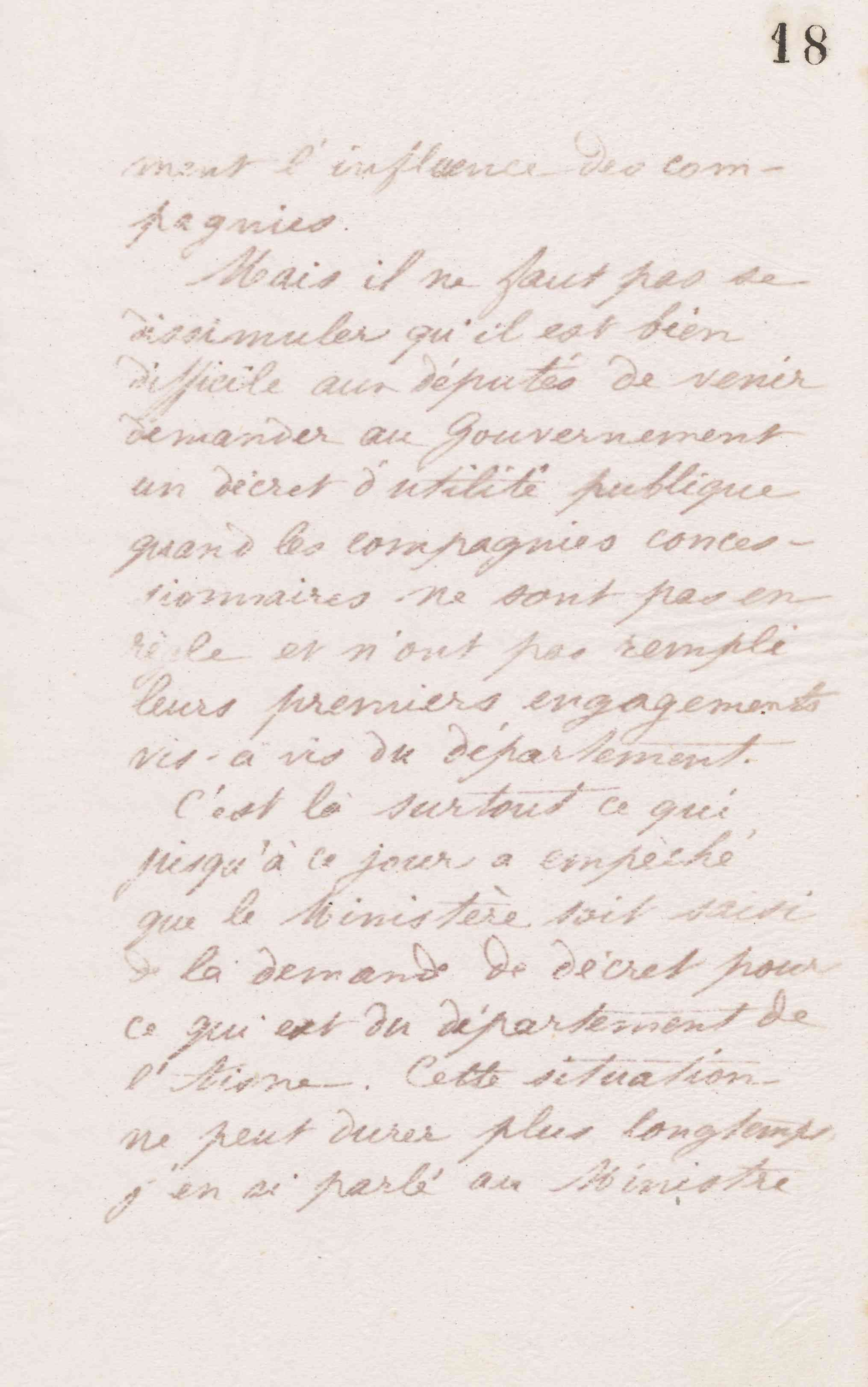 Jean-Baptiste André Godin à monsieur Despret, 18 juillet 1873