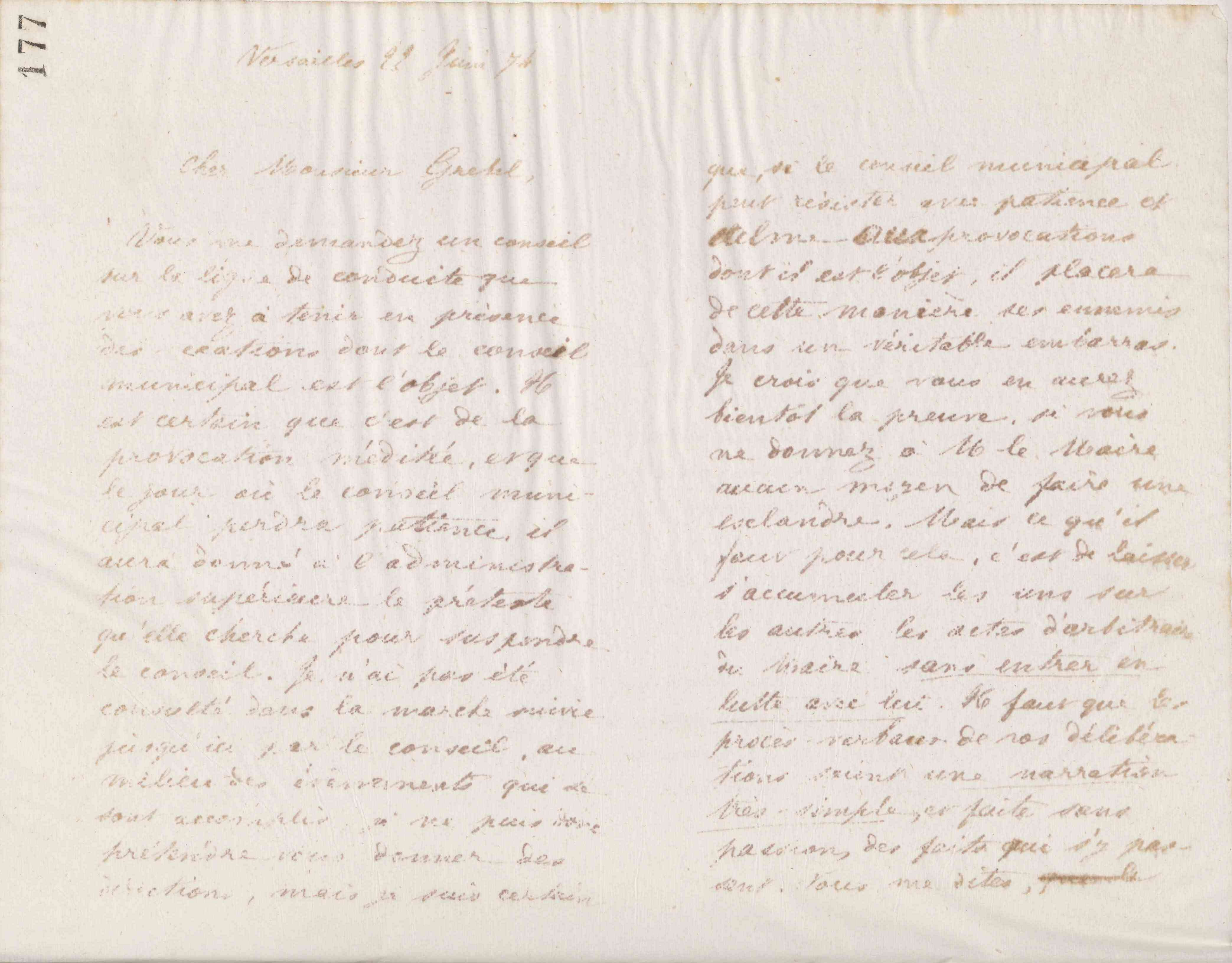 Jean-Baptiste André Godin à Alphonse Grebel, 22 juin 1874 Jean-Baptiste André Godin à Alphonse Grebel, 22 juin 1874