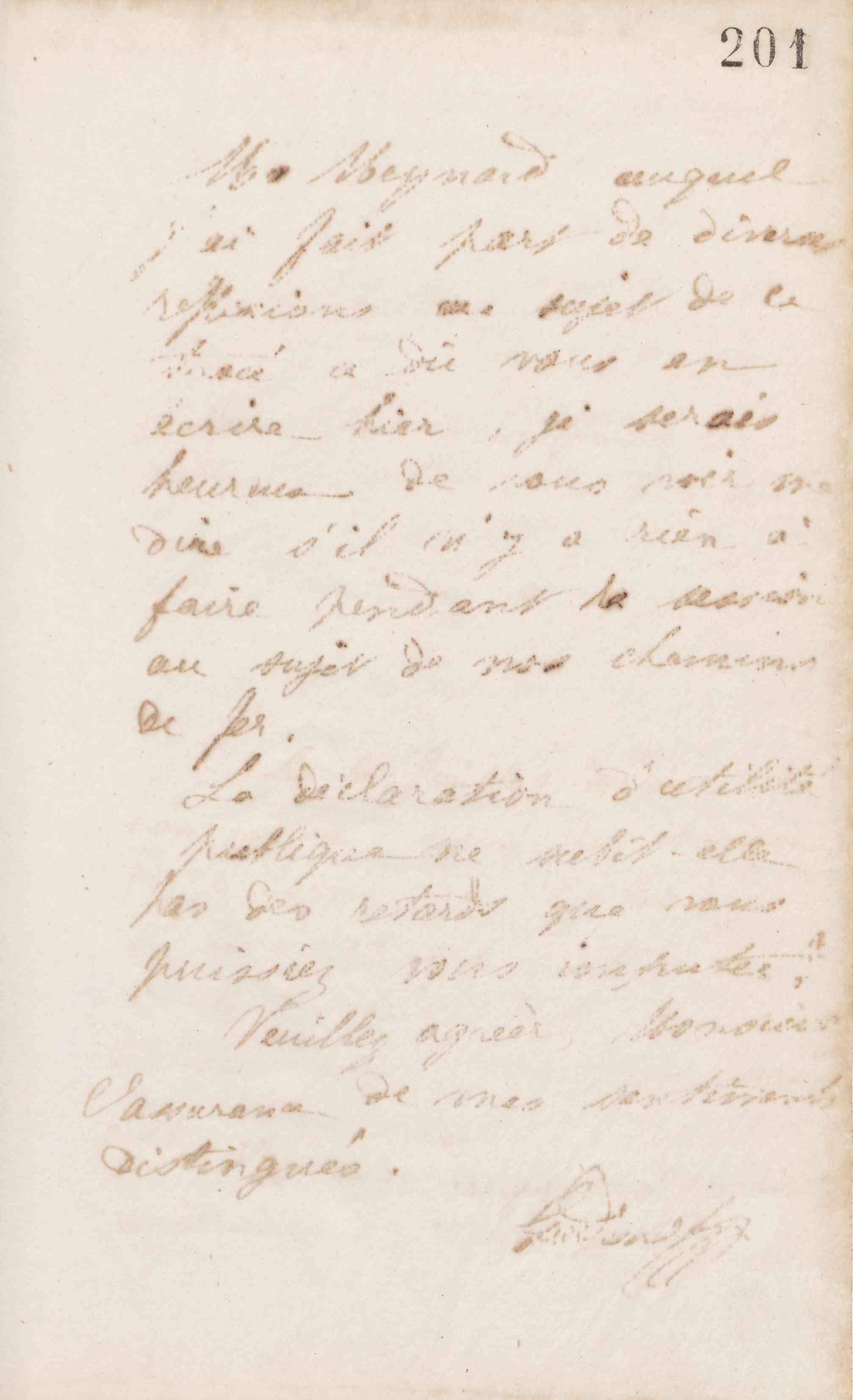 Jean-Baptiste André Godin à monsieur Despret, 19 août 1872 Jean-Baptiste André Godin à monsieur Despret, 19 août 1872