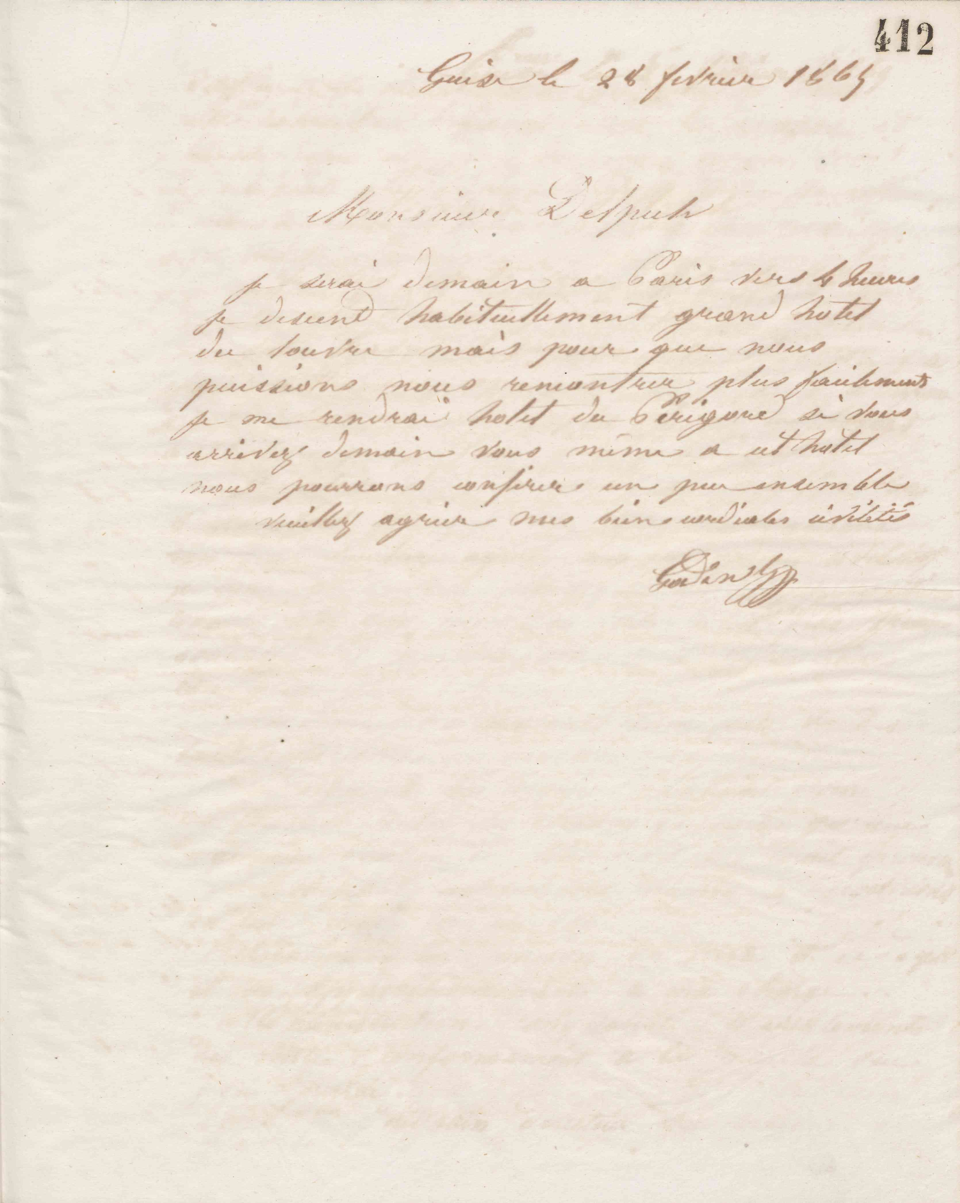 Jean-Baptiste André Alphonse Delpech, 28 février 1865 Jean-Baptiste André Alphonse Delpech, 28 février 1865