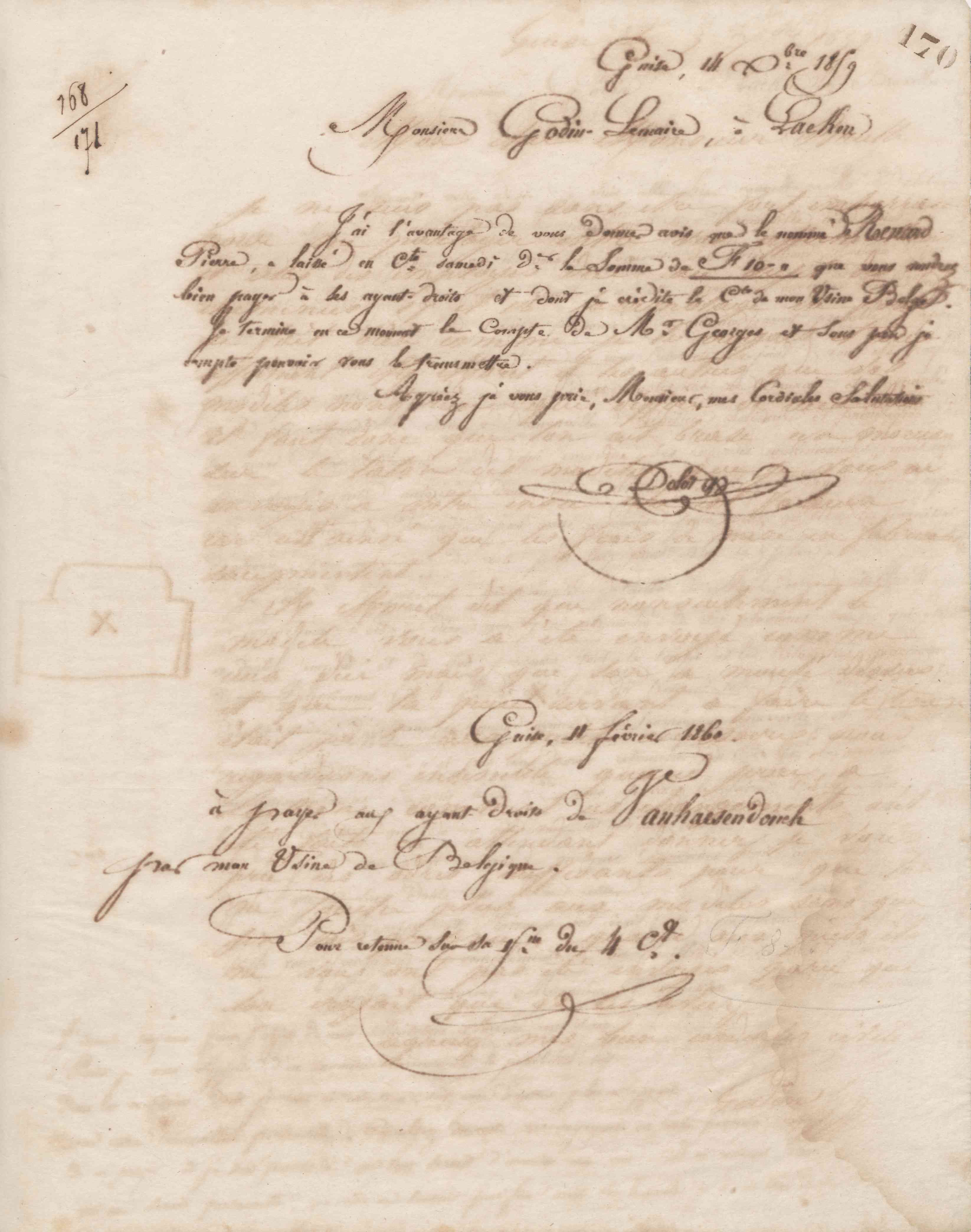 Jean-Baptiste André Godin aux Fonderies et manufactures Godin-Lemaire, 11 février 1860