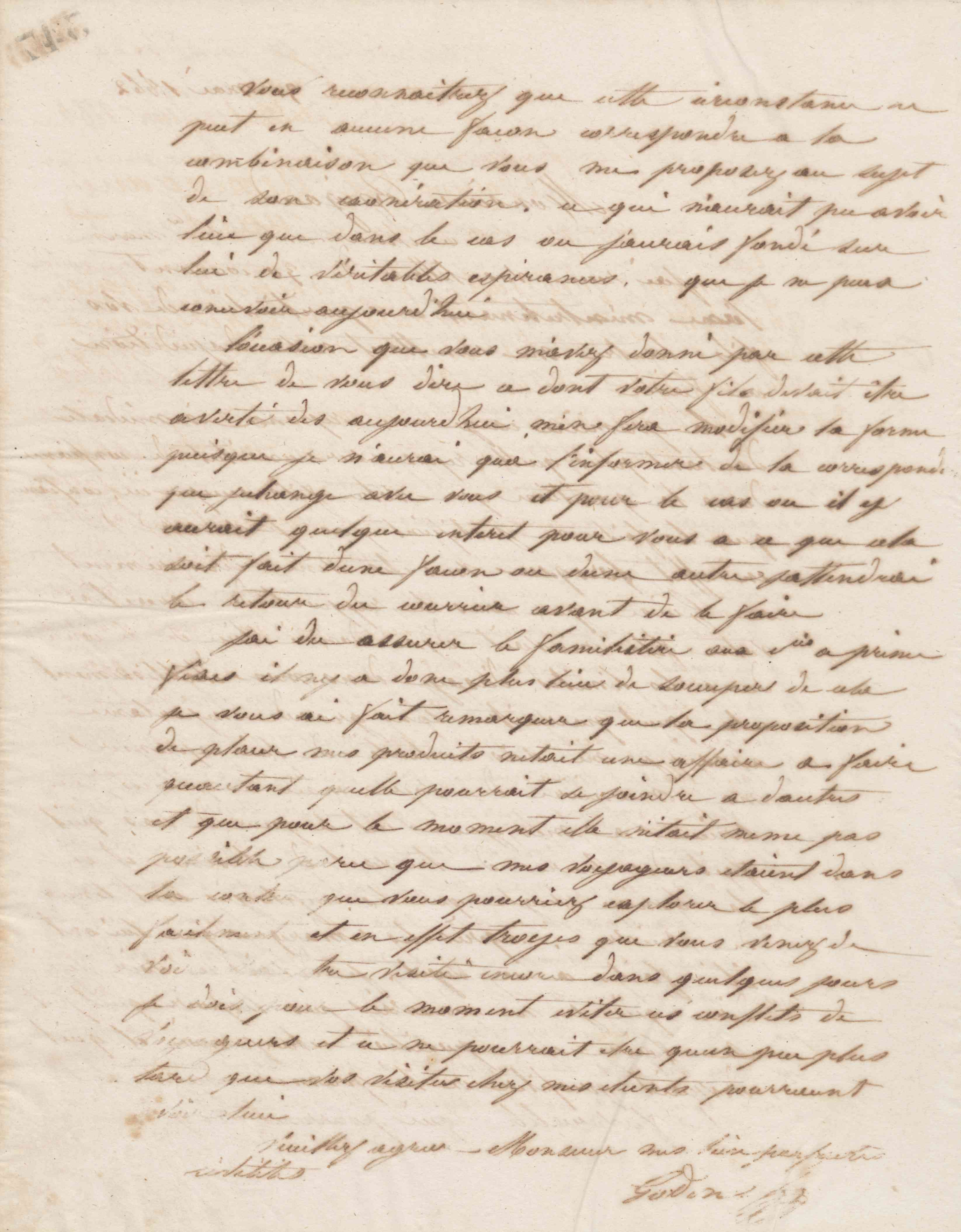 Jean-Baptiste André Godin à monsieur Rigaud, 31 mai 1862 Jean-Baptiste André Godin à monsieur Rigaud, 31 mai 1862