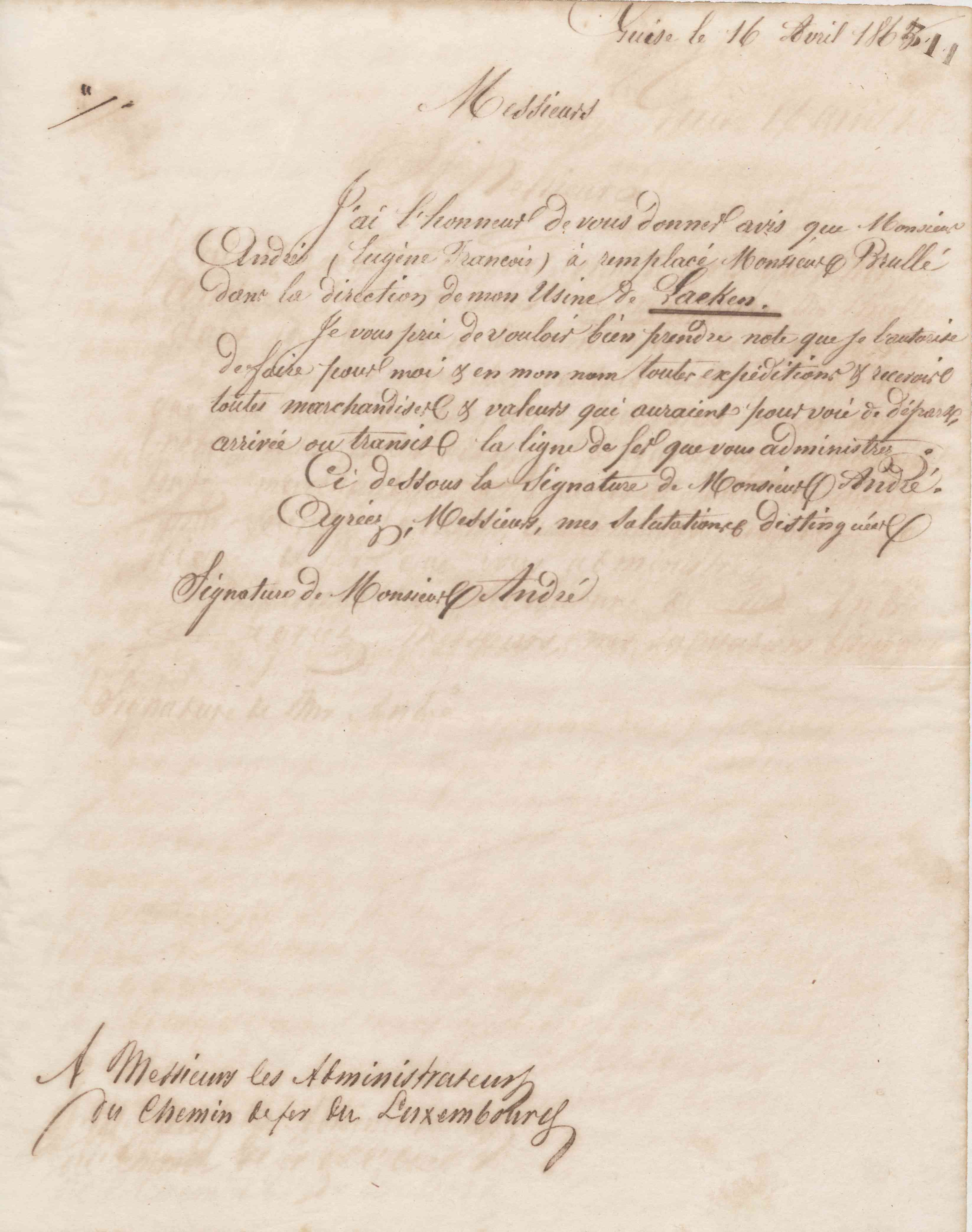 Jean-Baptiste André Godin aux Fonderies et manufactures Godin-Lemaire, 16 avril 1863