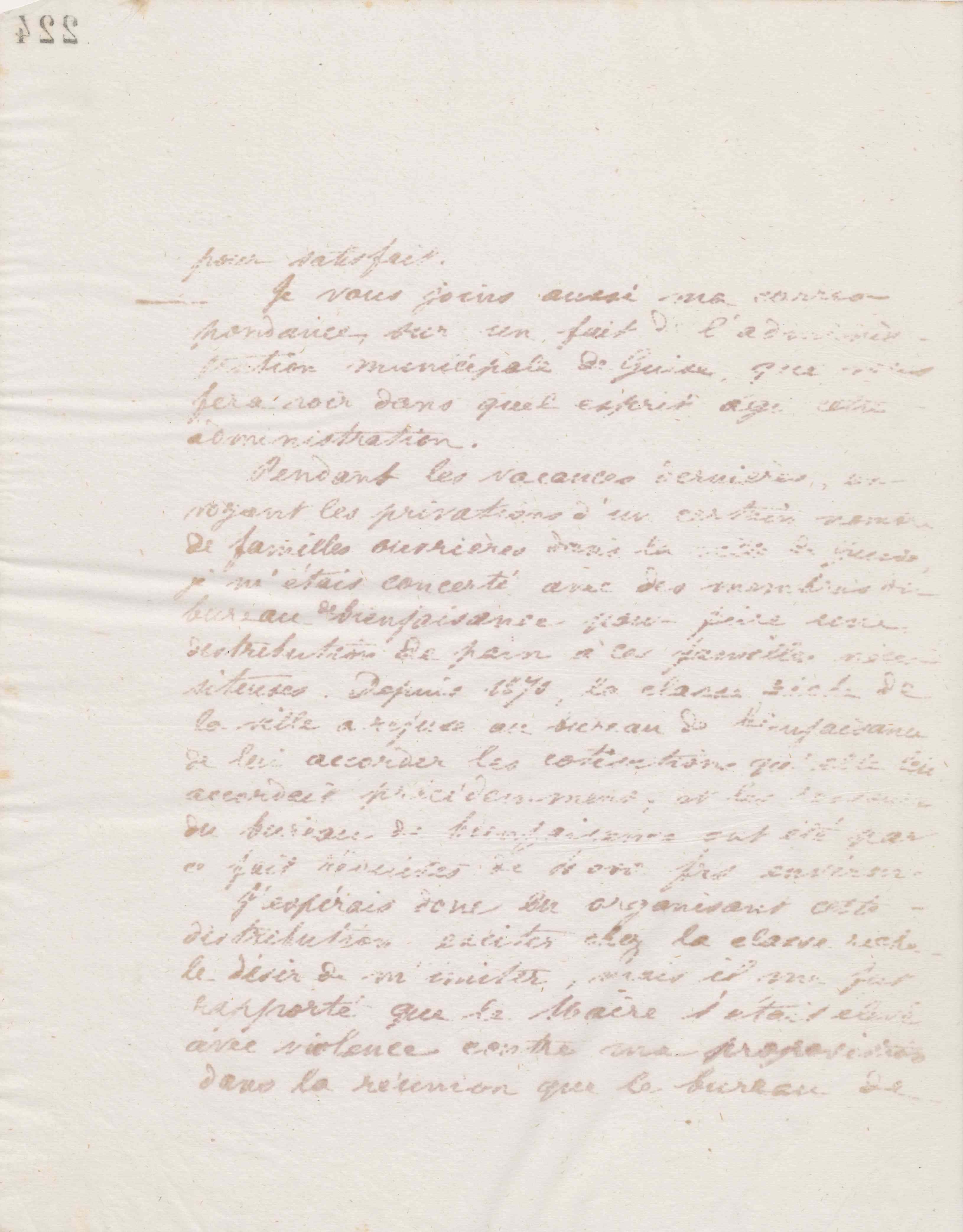 Jean-Baptiste André Godin à Henry Levasseur, 10 juillet 1874