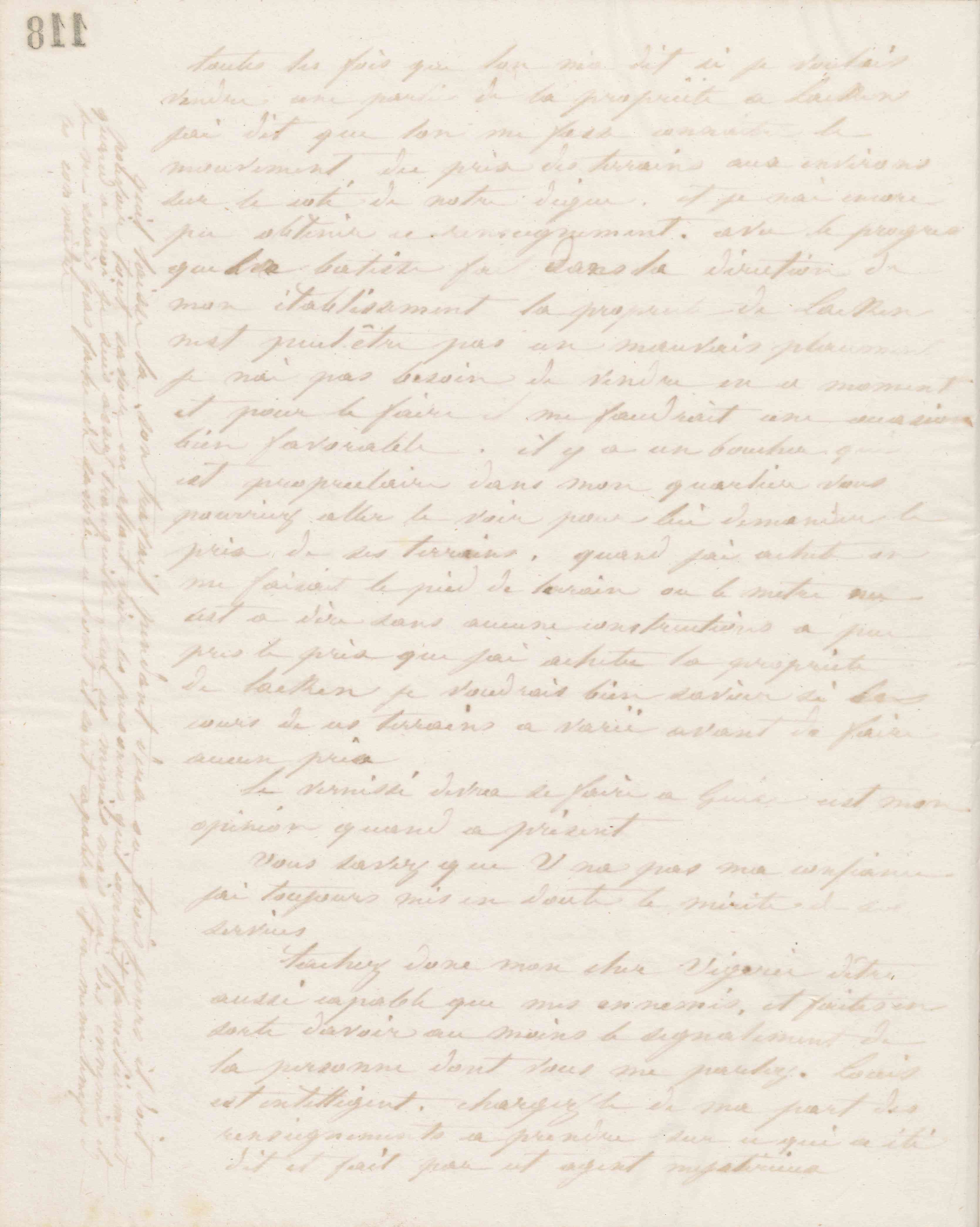 Jean-Baptiste André Godin à monsieur A. Vigerie, 5 mars 1864