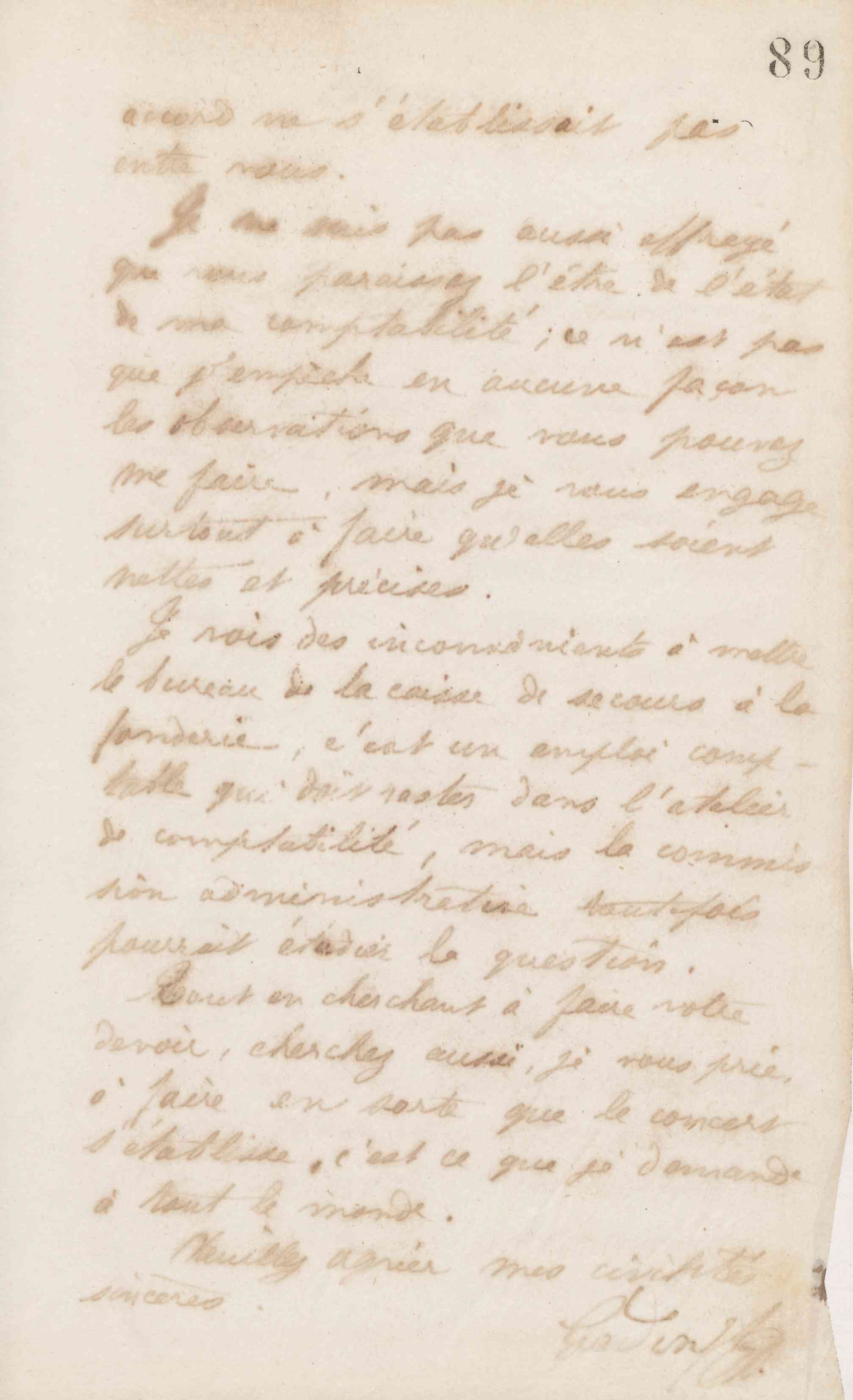 Jean-Baptiste André Godin à monsieur Viney, 15 mai 1872