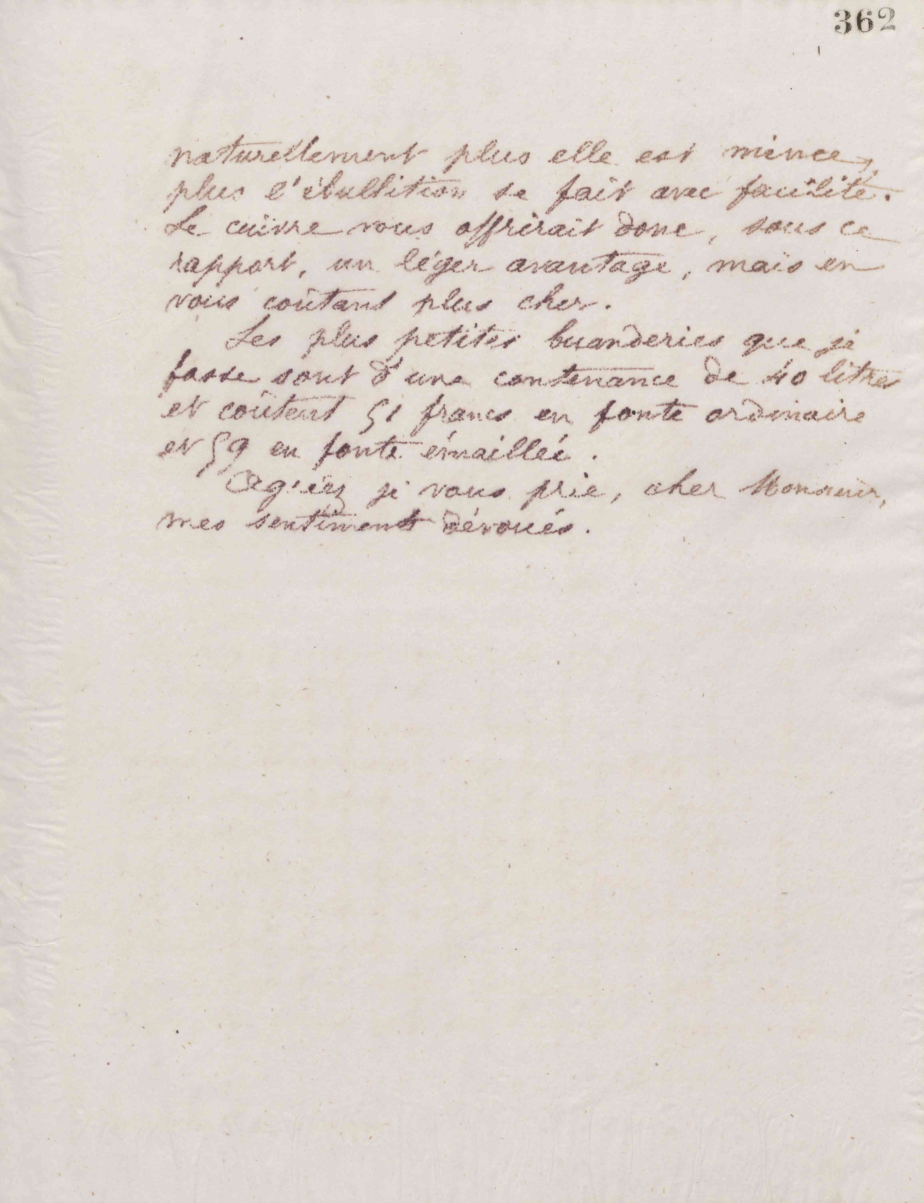 Jean-Baptiste André Godin à monsieur Carrière, 8 avril 1876