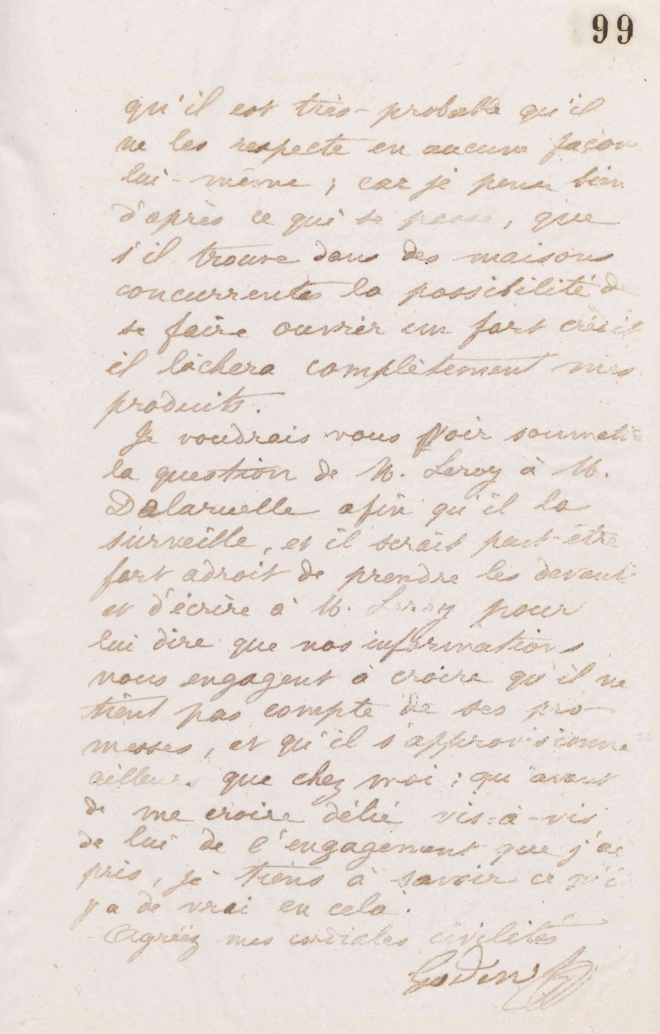 Jean-Baptiste André Godin à Alfred Denisart, 22 novembre 1873
