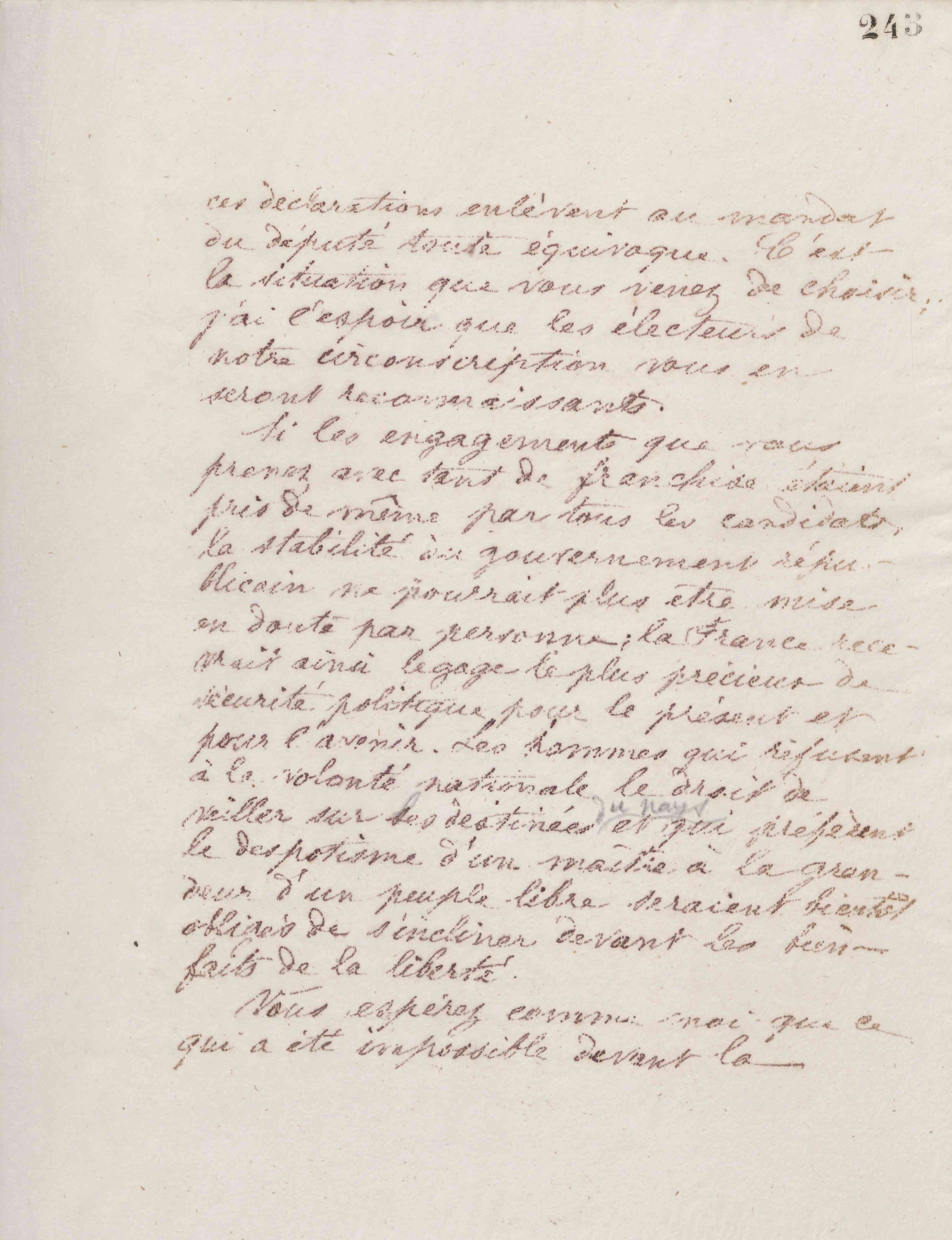 Jean-Baptiste André Godin à Edmond Turquet, vers le 7 février 1876