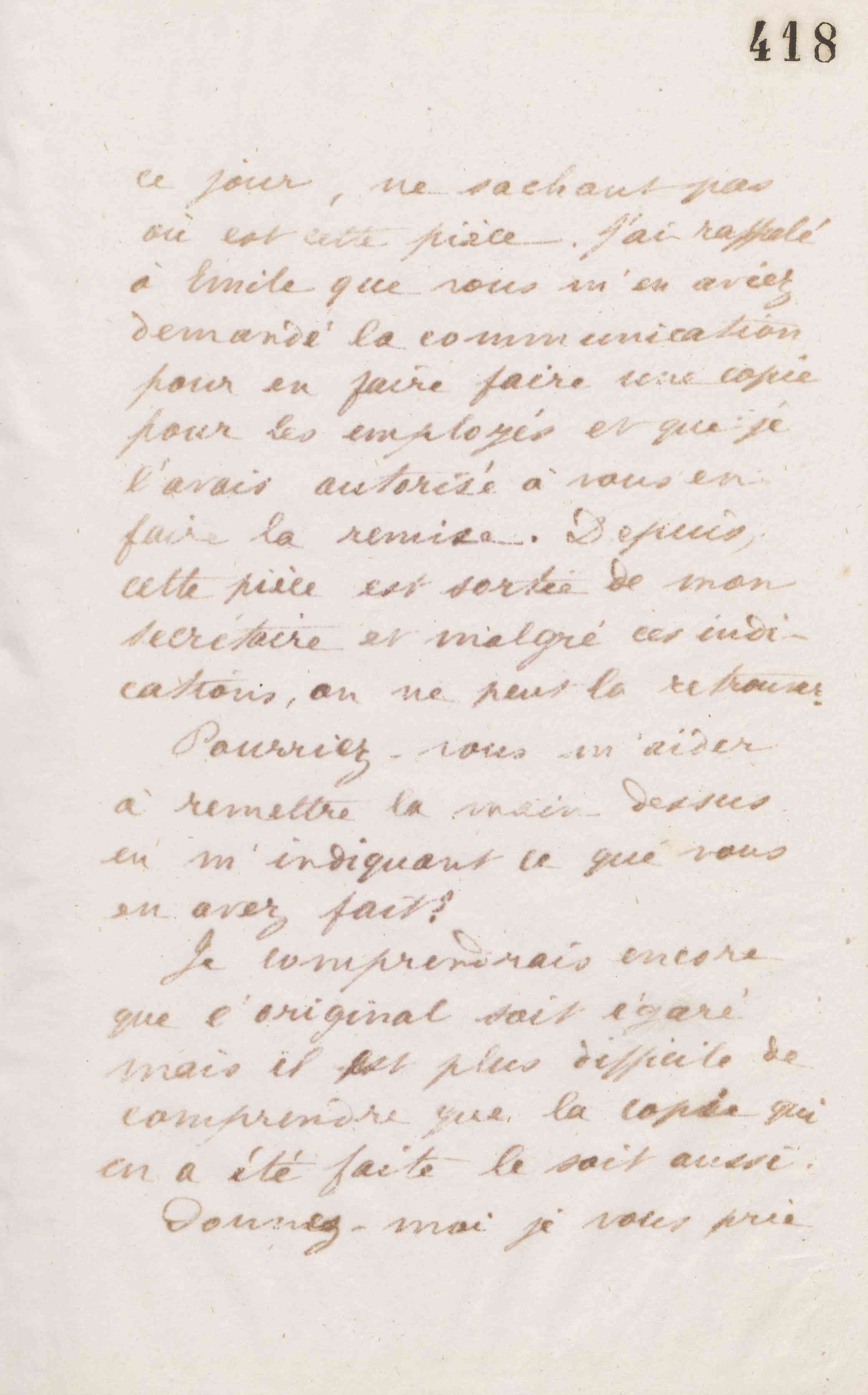 Jean-Baptiste André Godin à Alfred Denisart, 17 mars 1874