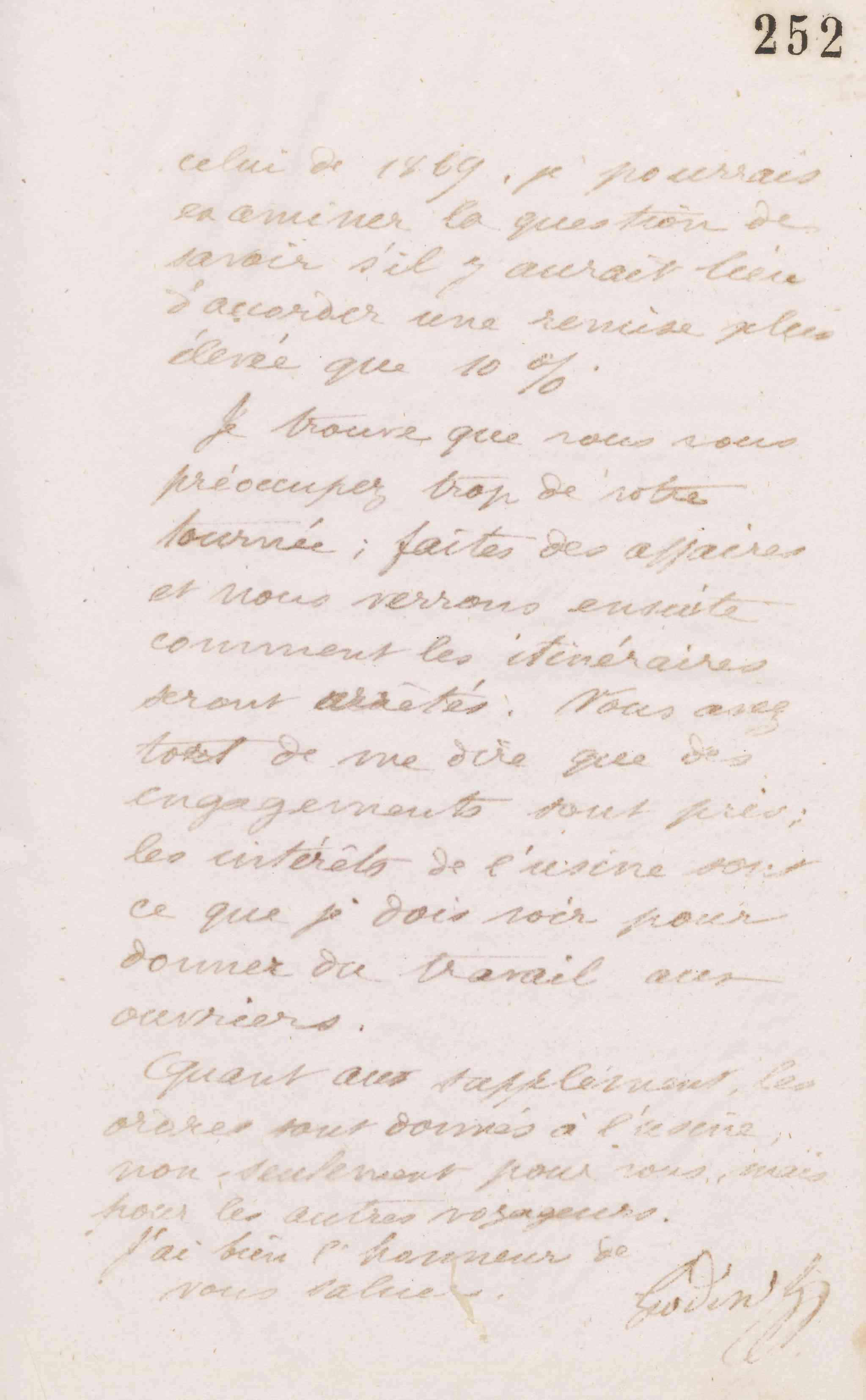 Jean-Baptiste André Godin à monsieur Crevon, 19 janvier 1874 Jean-Baptiste André Godin à monsieur Crevon, 19 janvier 1874
