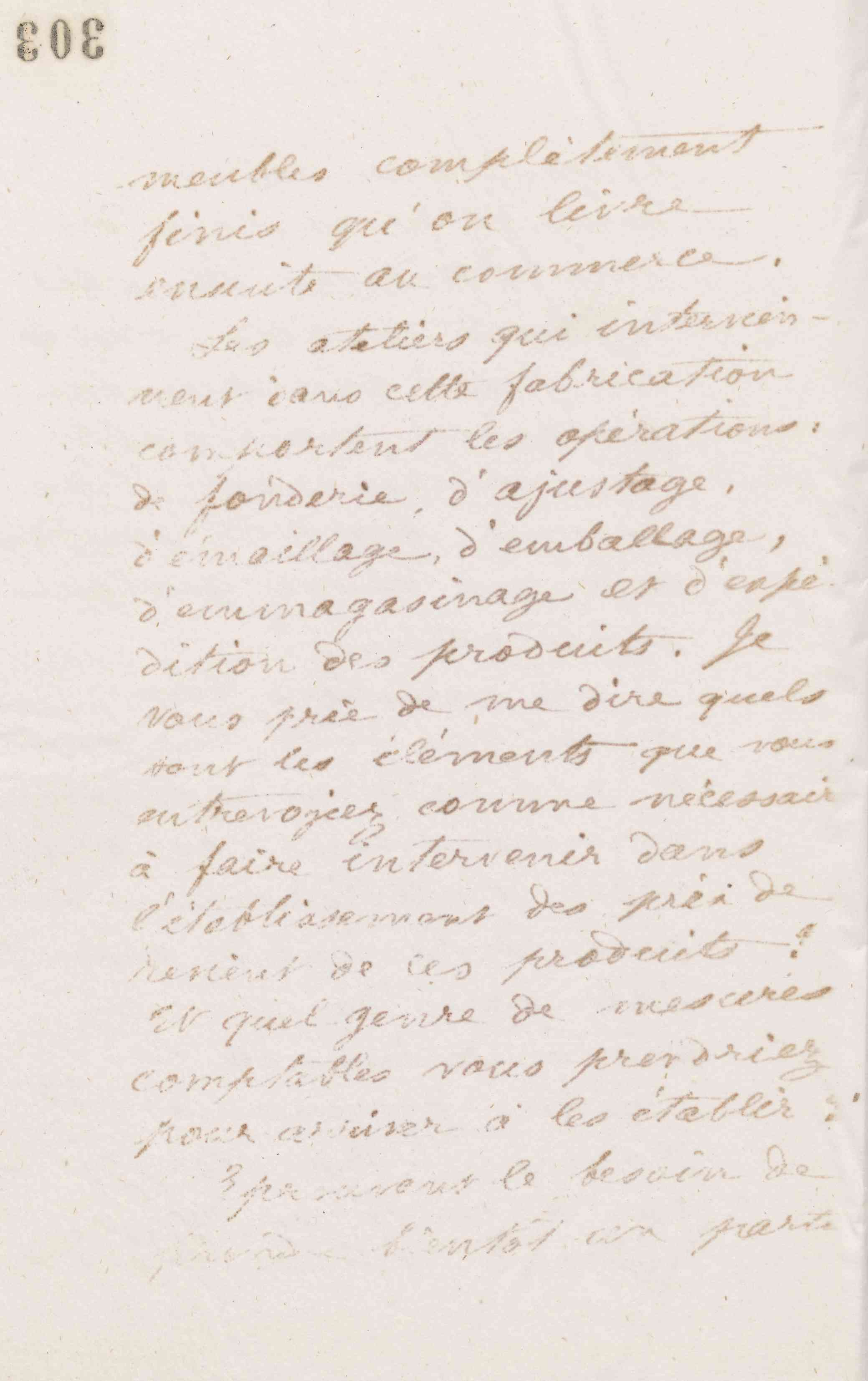 Jean-Baptiste André Godin à monsieur Taupier, 2 février 1874