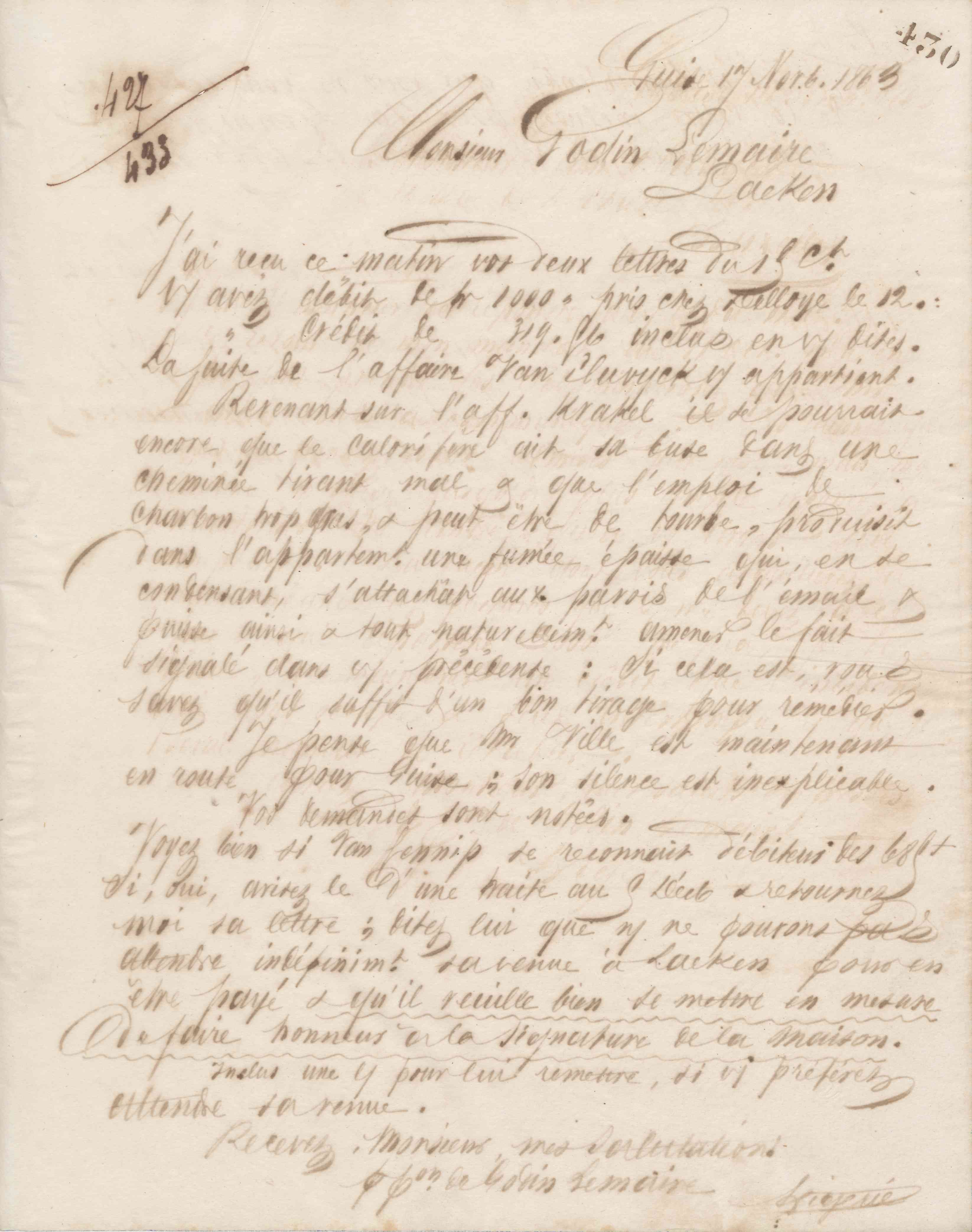 Jean-Baptiste André Godin aux Fonderies et manufactures Godin-Lemaire, 17 novembre 1863