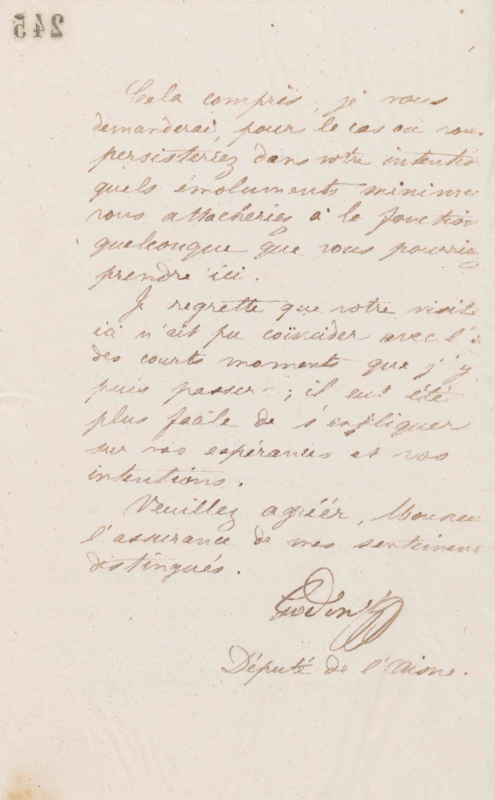 Jean-Baptiste André Godin à Étienne Louis Joseph Quaintenne, 8 mai 1873