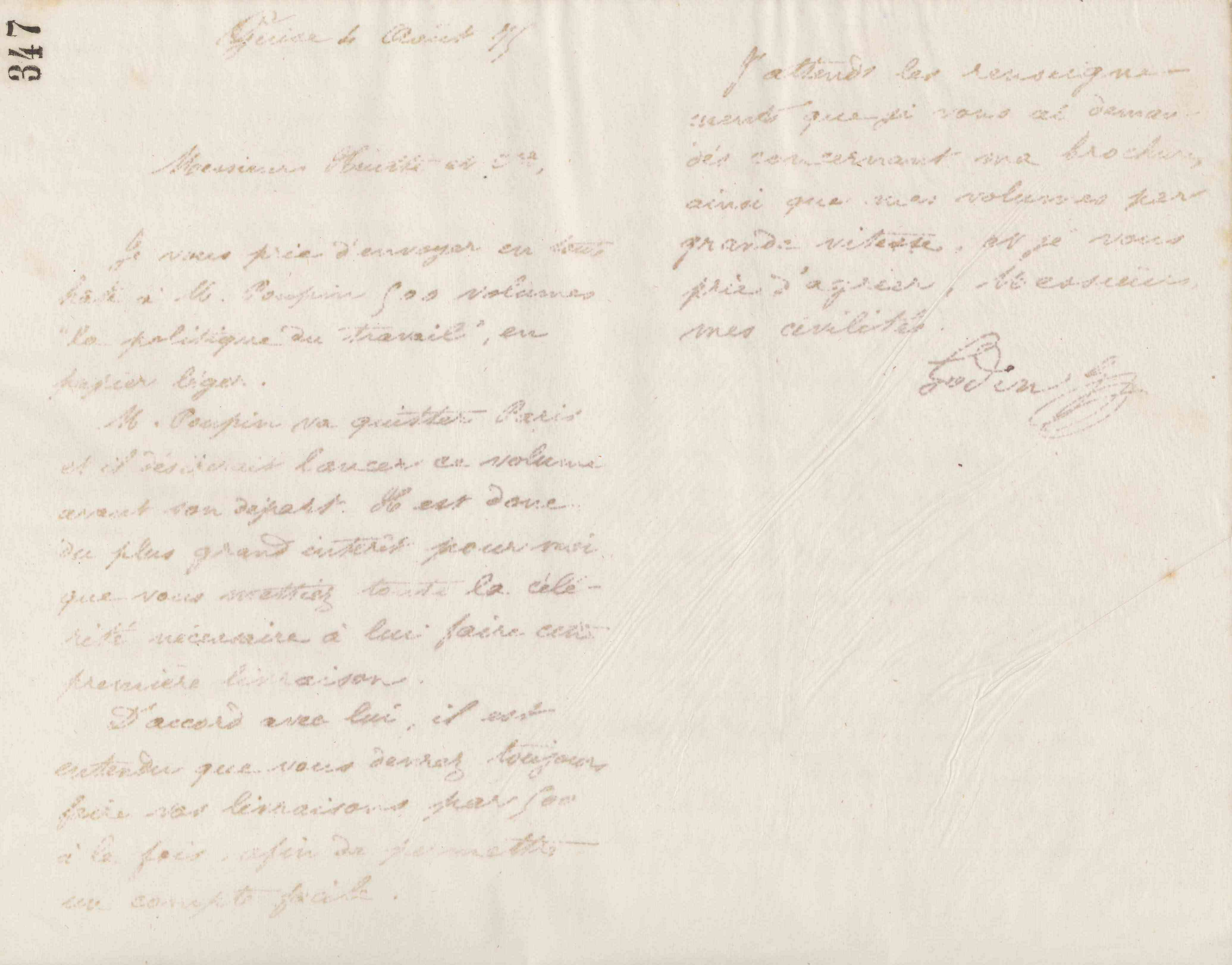 Jean-Baptiste André Godin à Eugène Heutte et Cie, 4 août 1875 Jean-Baptiste André Godin à Eugène Heutte et Cie, 4 août 1875