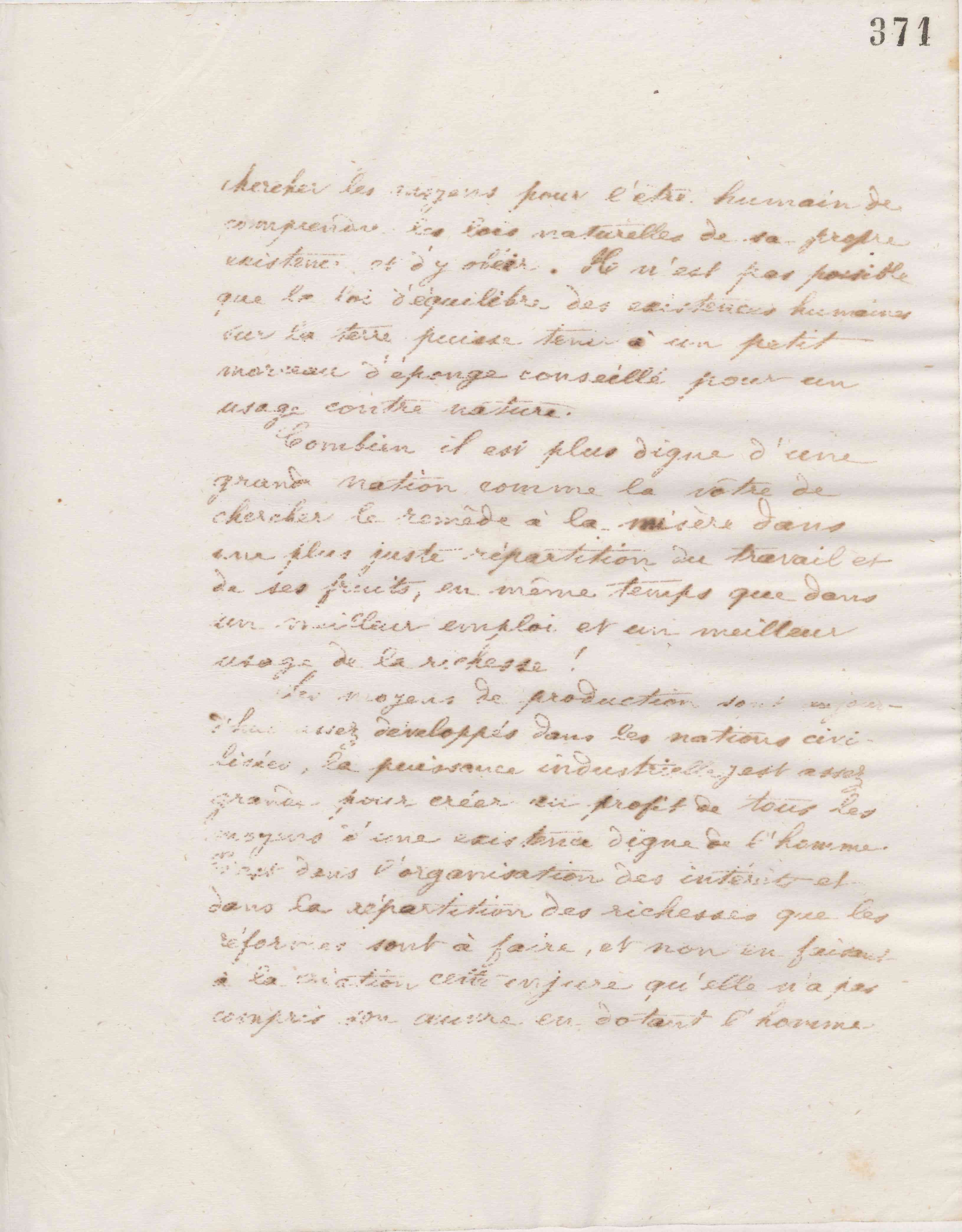 Jean-Baptiste André Godin à Joseph Bigorry, 7 décembre 1874