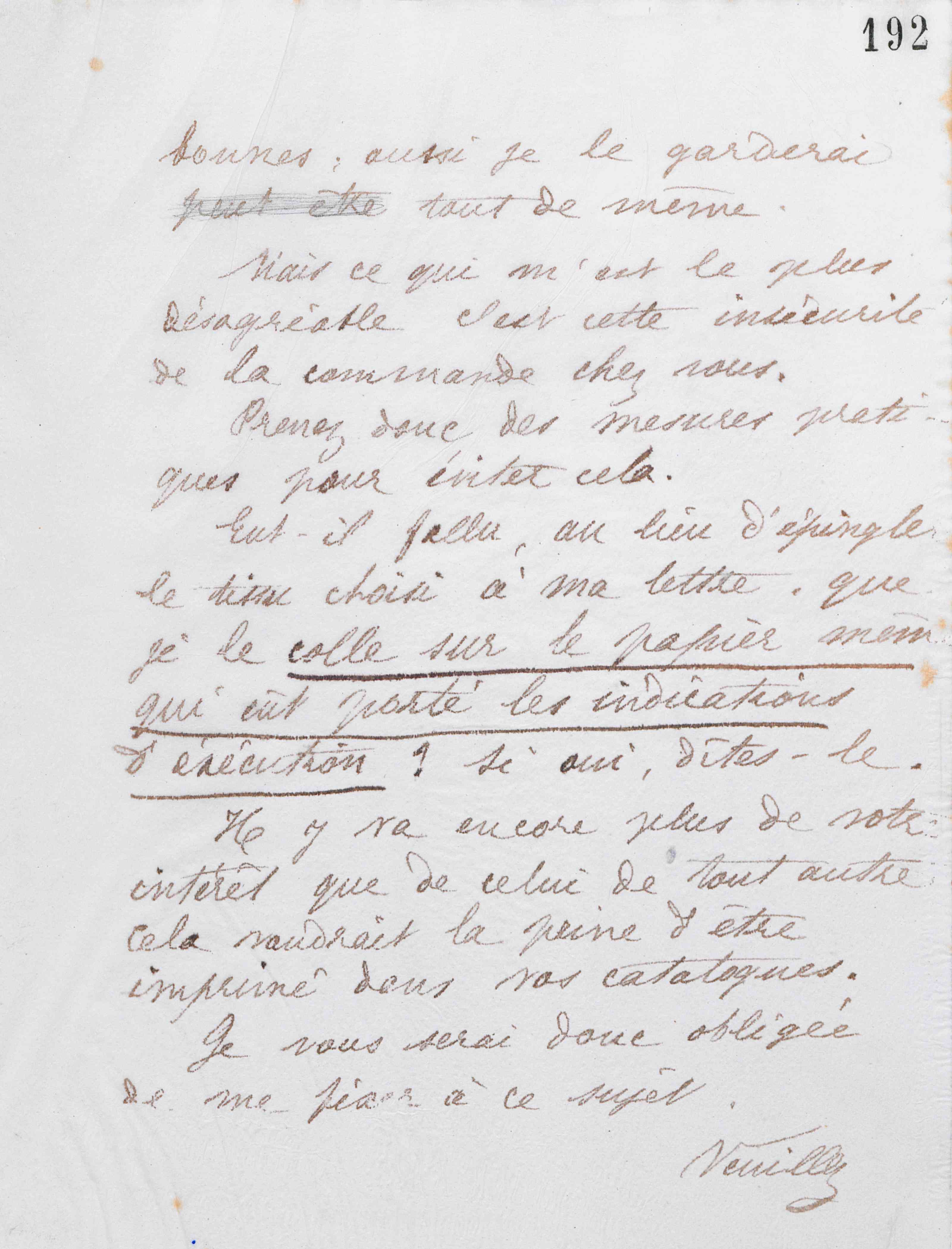 Marie Moret au Bon Marché, 24 février 1886