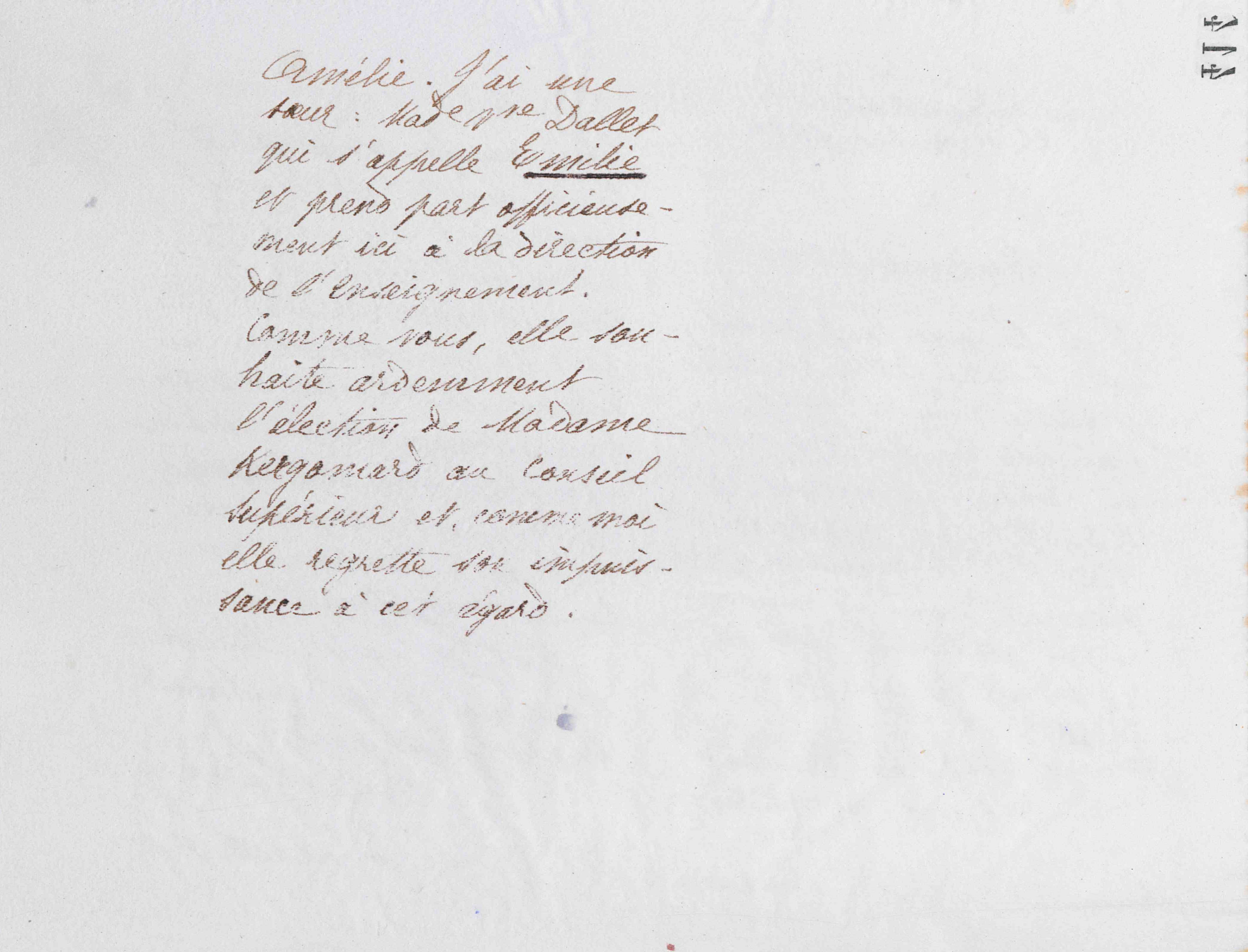 Marie Moret à Caroline de Barrau de Muratel, 23 décembre 1886