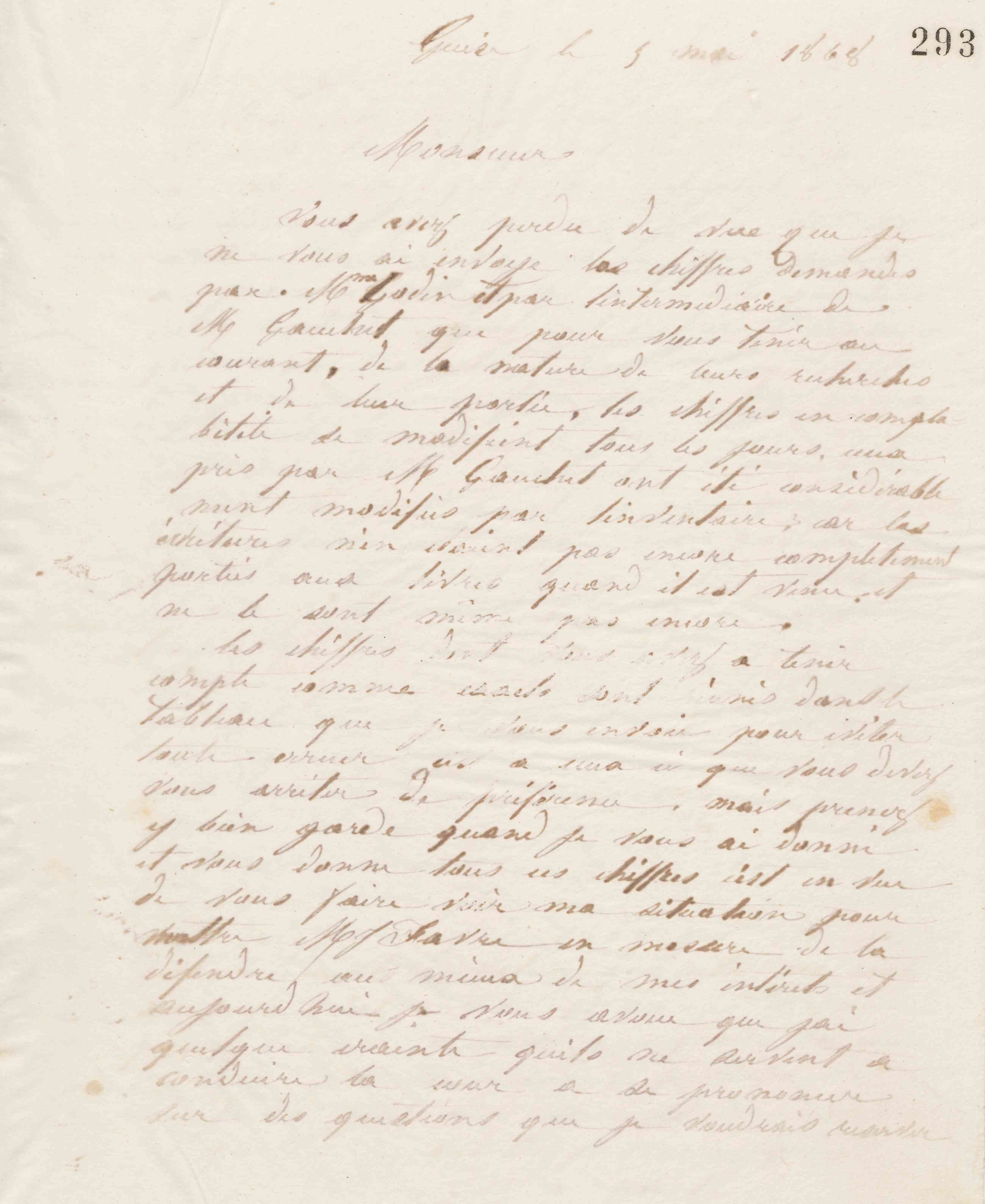 Jean-Baptiste André Godin à André Lecoq de Boisbaudran, 5 mai 1868 Jean-Baptiste André Godin à André Lecoq de Boisbaudran, 5 mai 1868