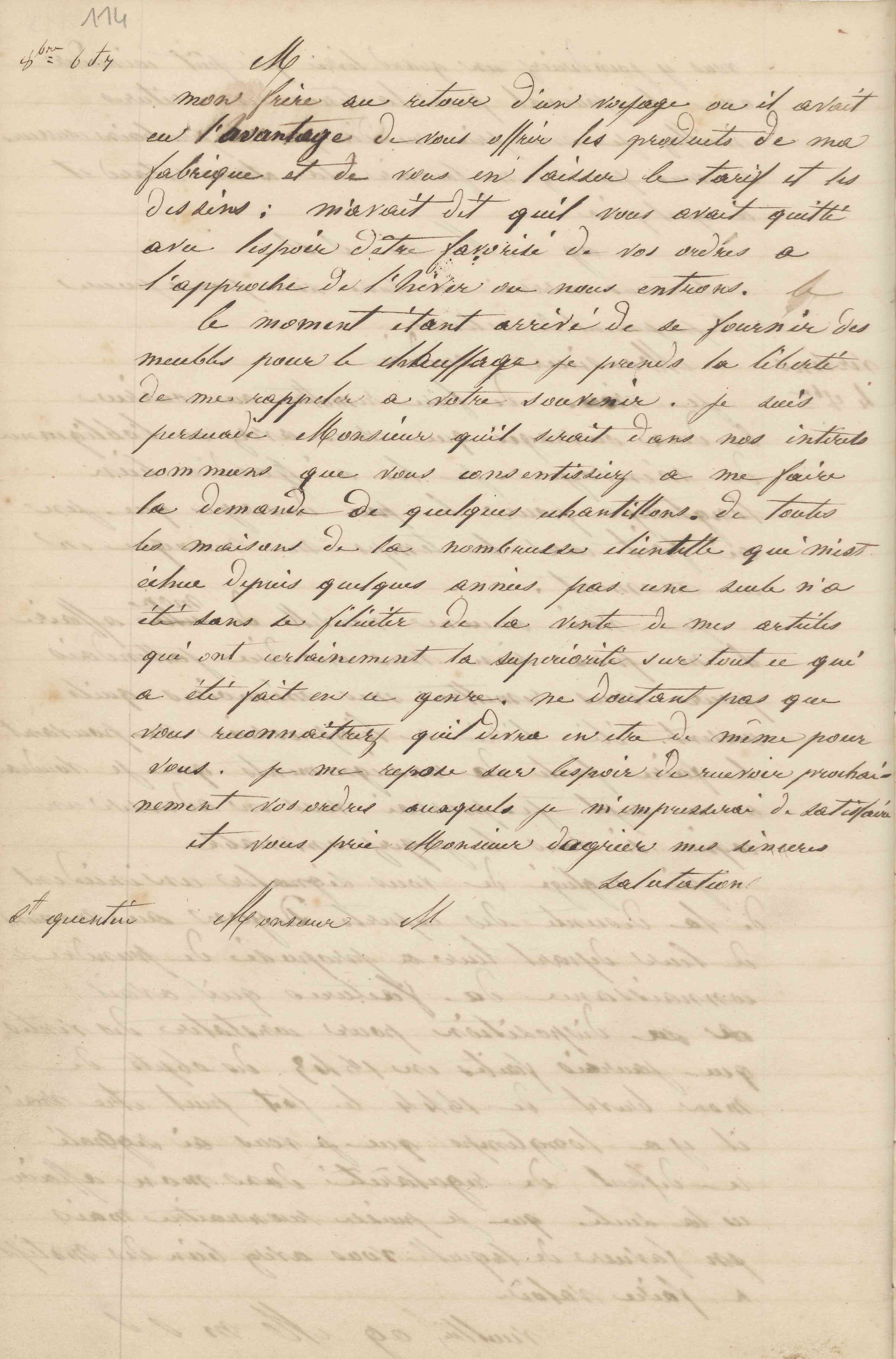 Jean-Baptiste André Godin à un inconnu, 6 et 7 octobre 1847