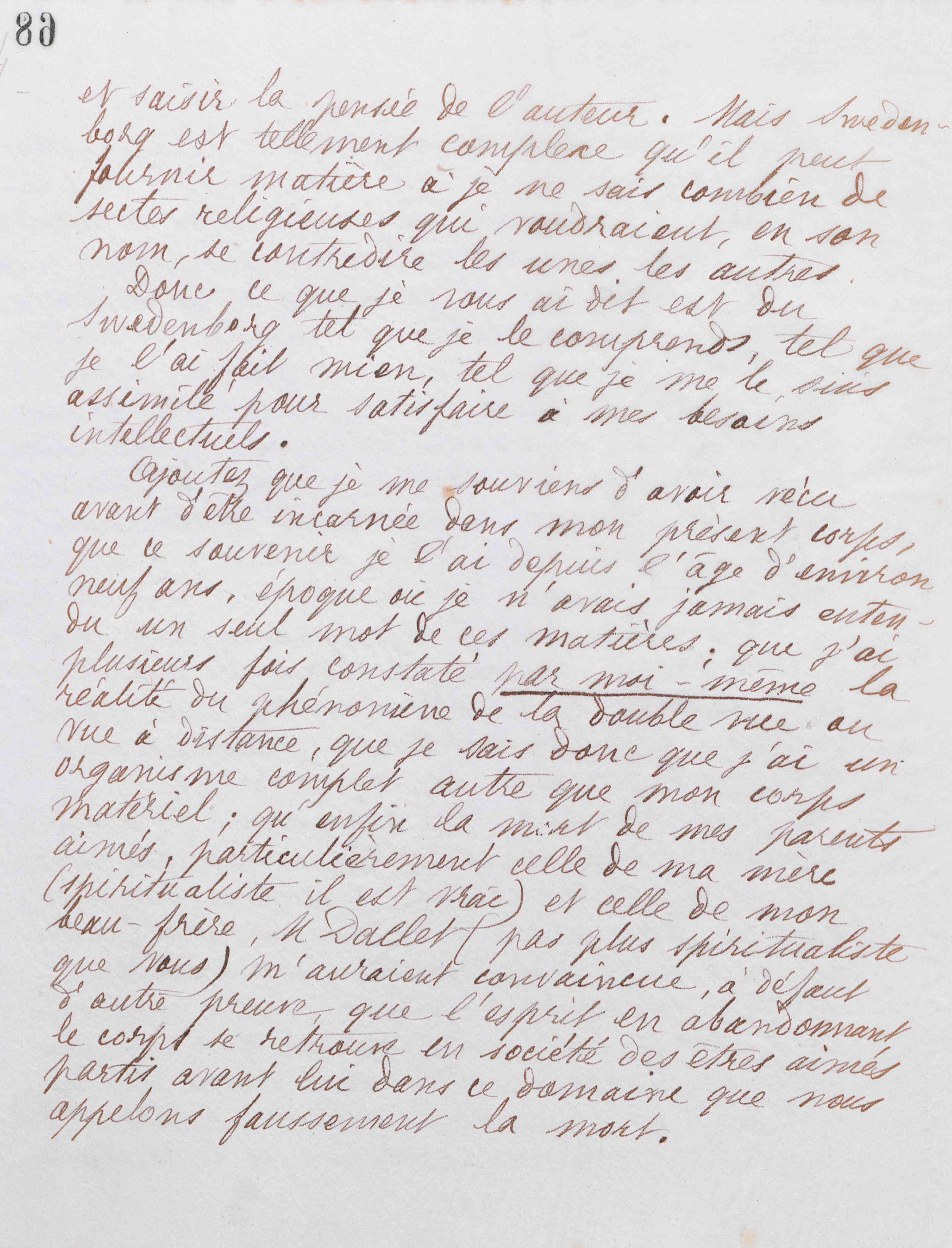 Marie Moret à Adèle Brullé, 26 septembre 1885